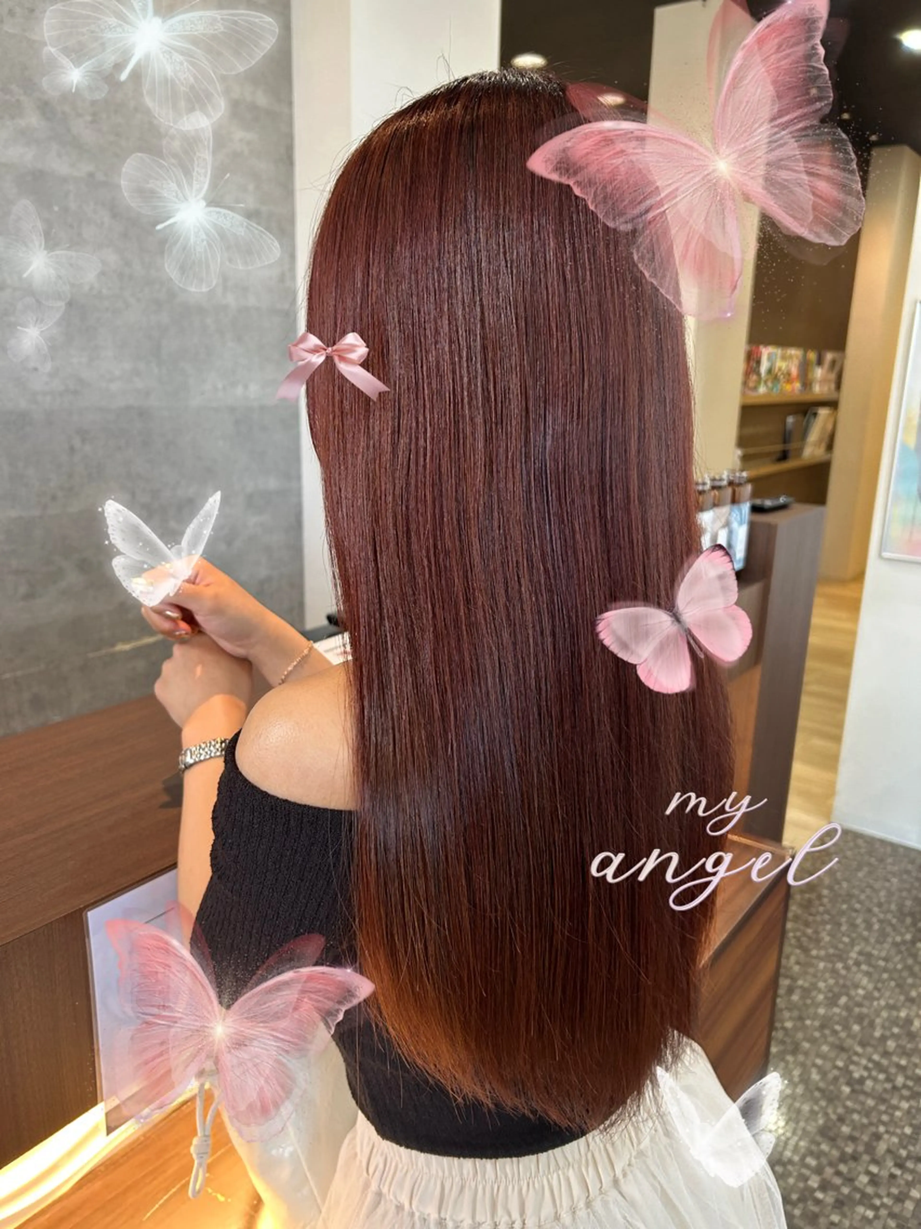 成人式前に✨【平日限定】カット+ブリーチなしダブルカラー🤍の写真