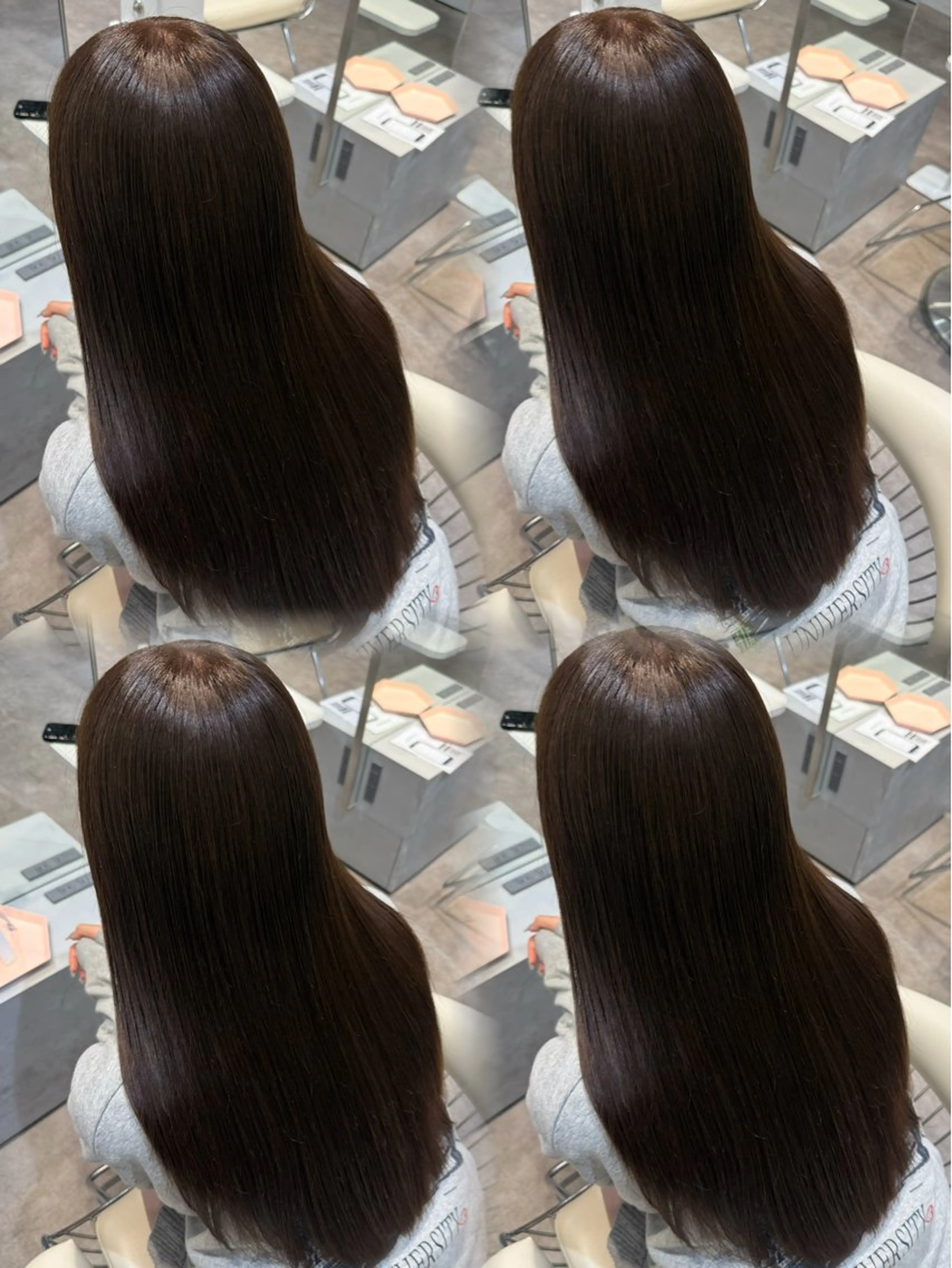 ロング カラー 黒髪 透明感カラー グレージュ 学生 髪質改善 カット ヘアカラー トリートメント 💎透明感カラー特化 💎TAISEIのヘアスタイル