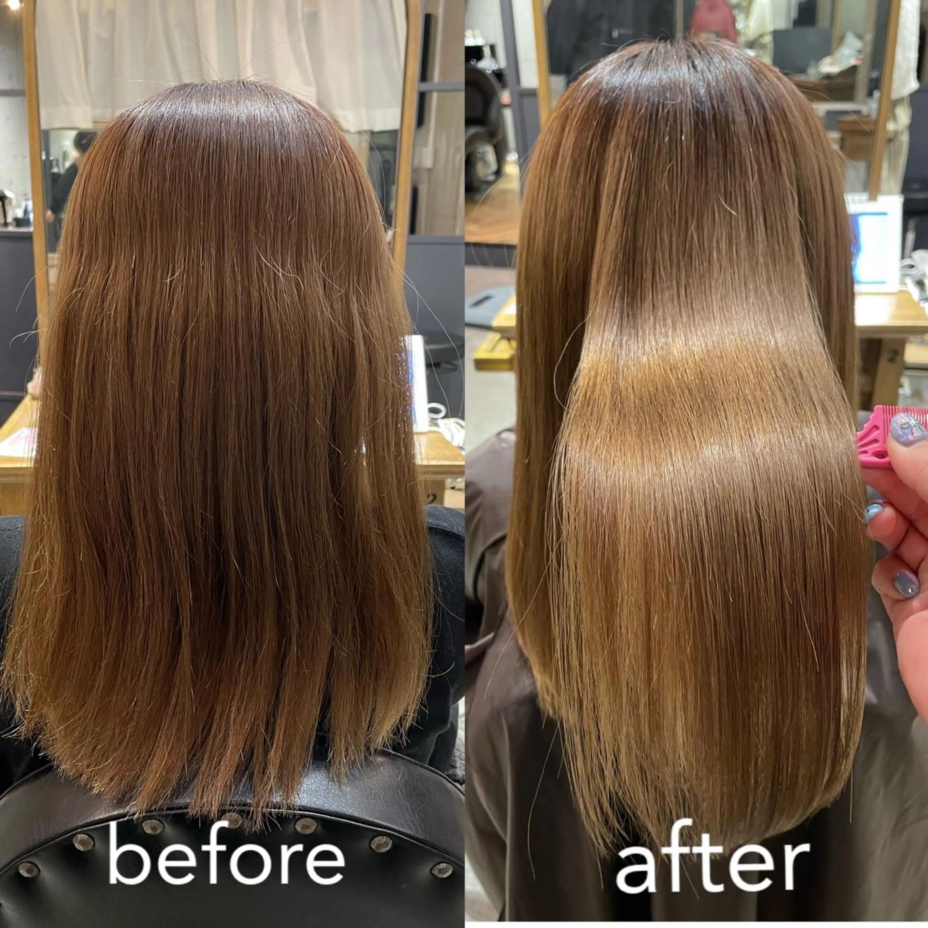 セミロング トリートメント トリートメント 透明感カラー🪡🤍 nanao🤍🪡のヘアスタイル