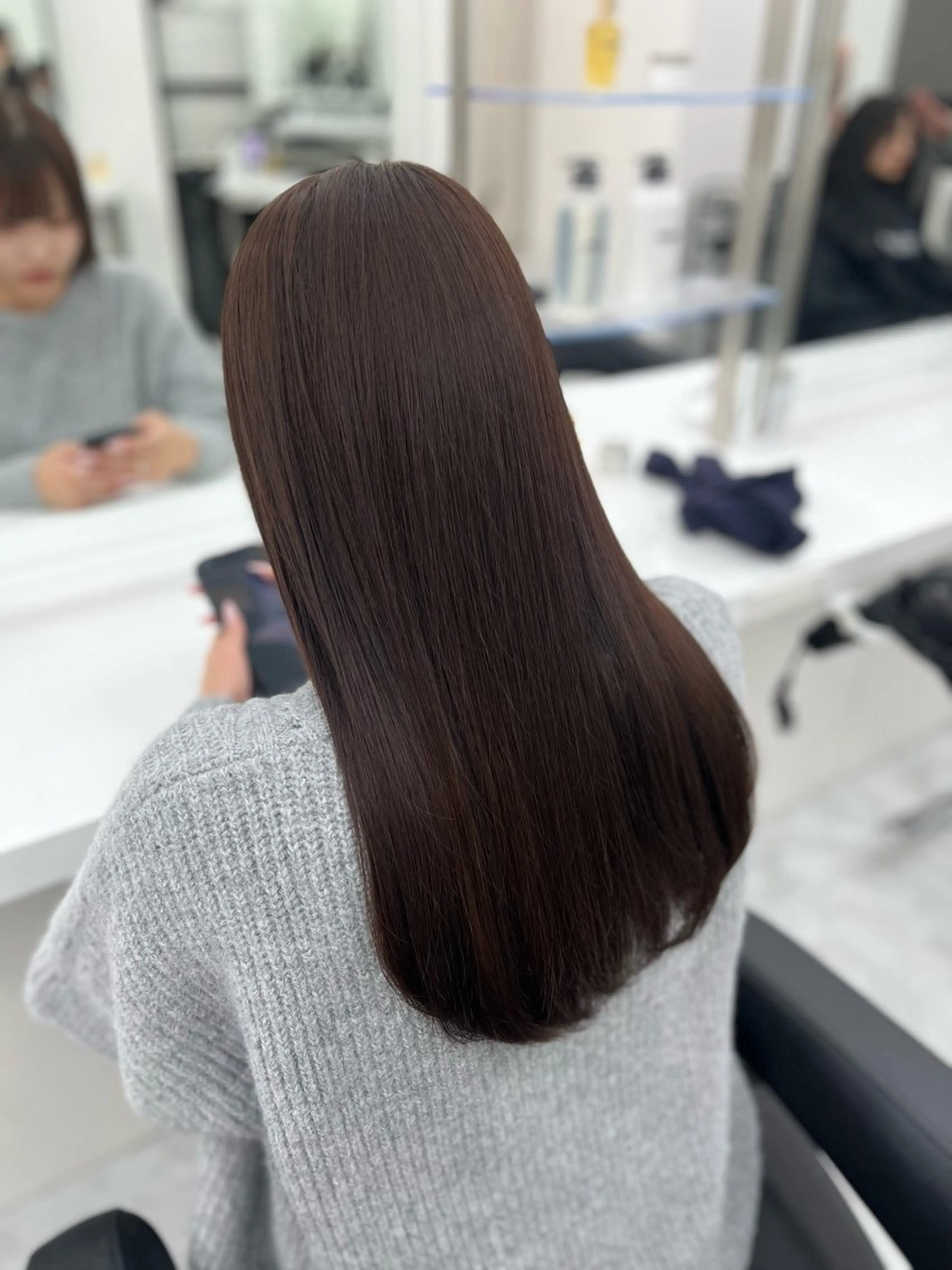 ☃️平日限定☃️ケアカラー＋超音波TOKIOトリートメント【髪質改善】【グレージュ】の写真