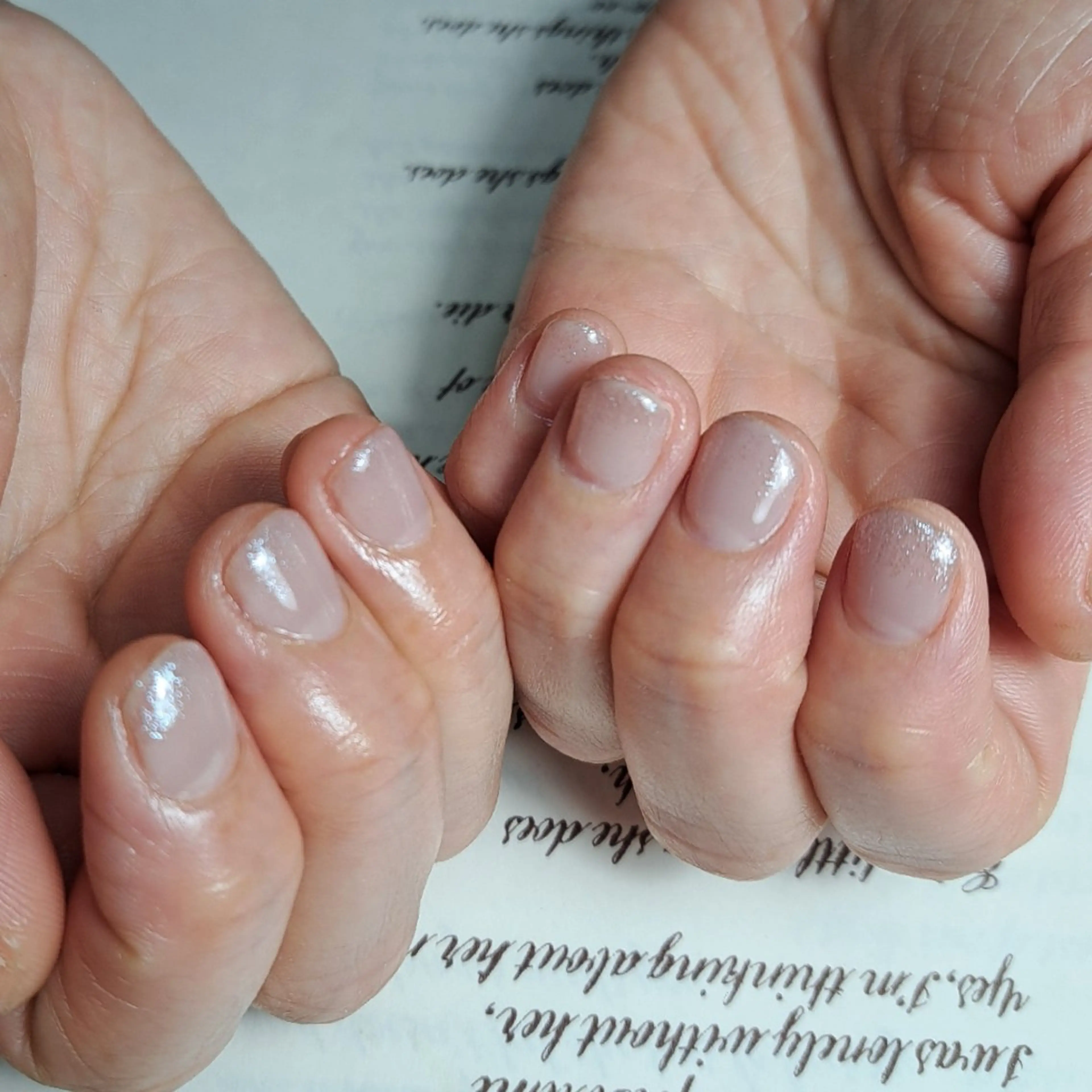 ネイル オフィスネイル ショートネイル シンプルネイル ハンドネイル HAYASHI  Nのネイルデザイン