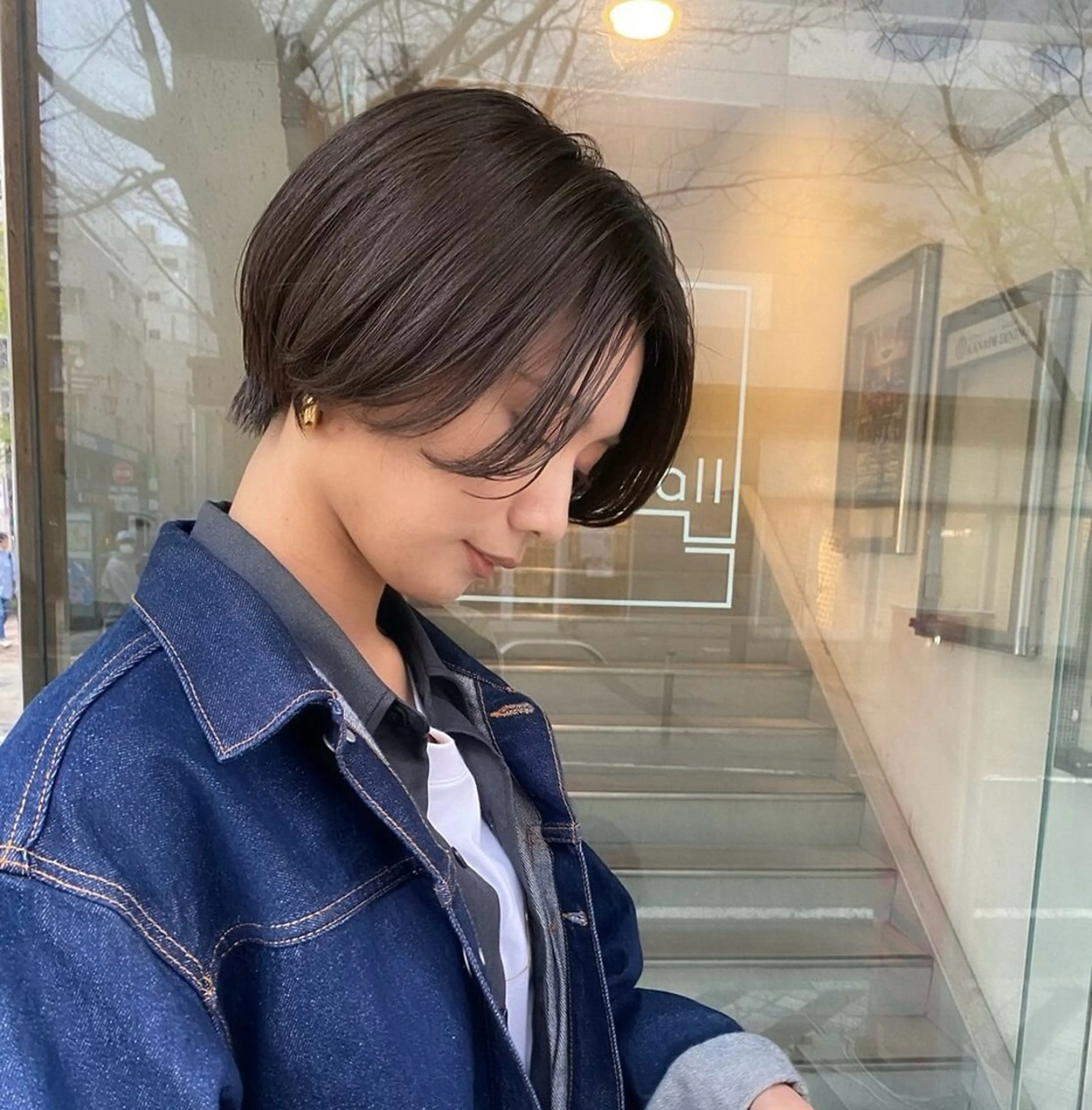 ショート ハンサムショート ショートヘア シンバヒナノ/パーマ レイヤーカット/ボブのヘアスタイル