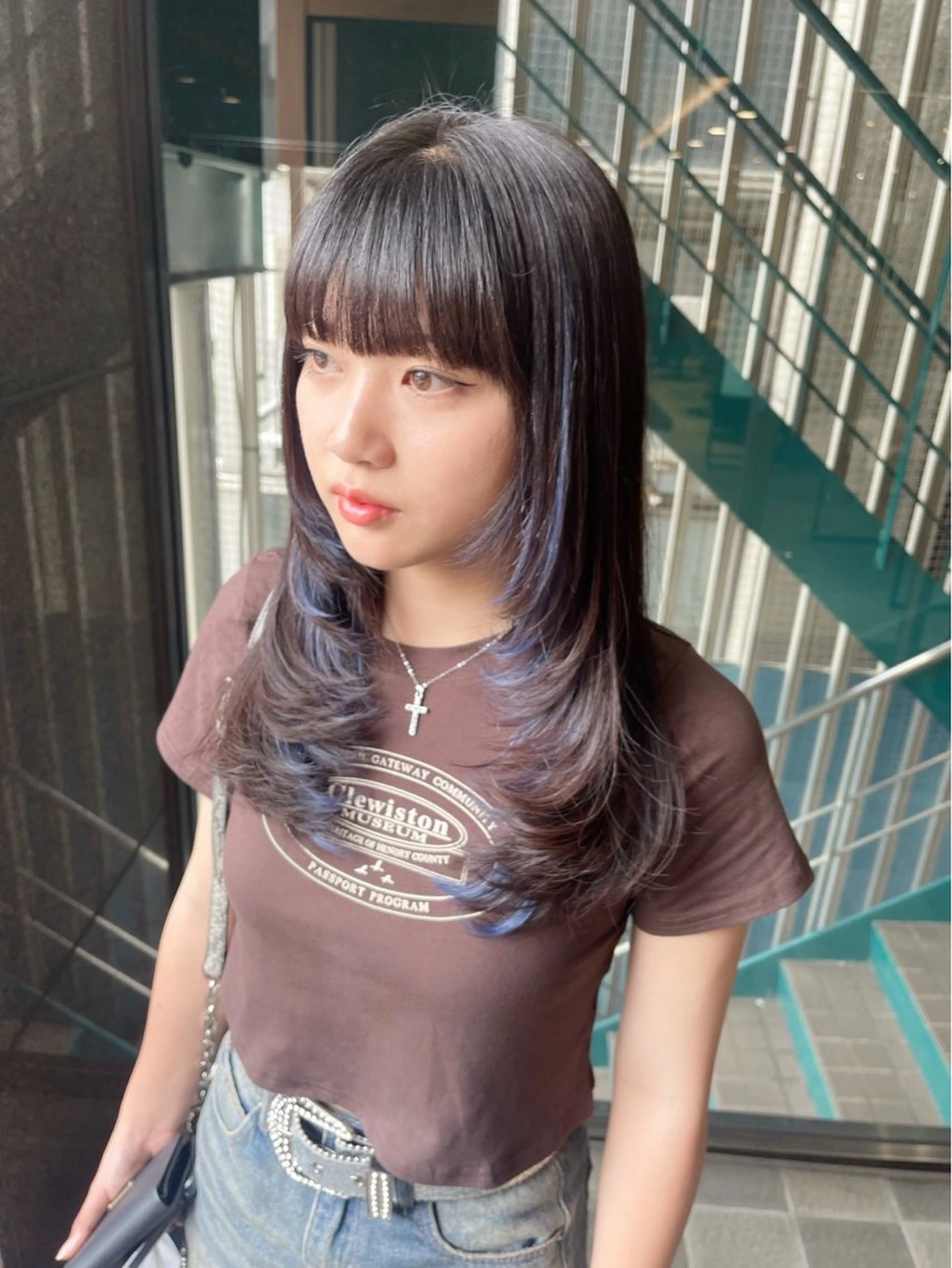 ロング カラー Hirona 縮毛矯正/髪質改善のヘアスタイル