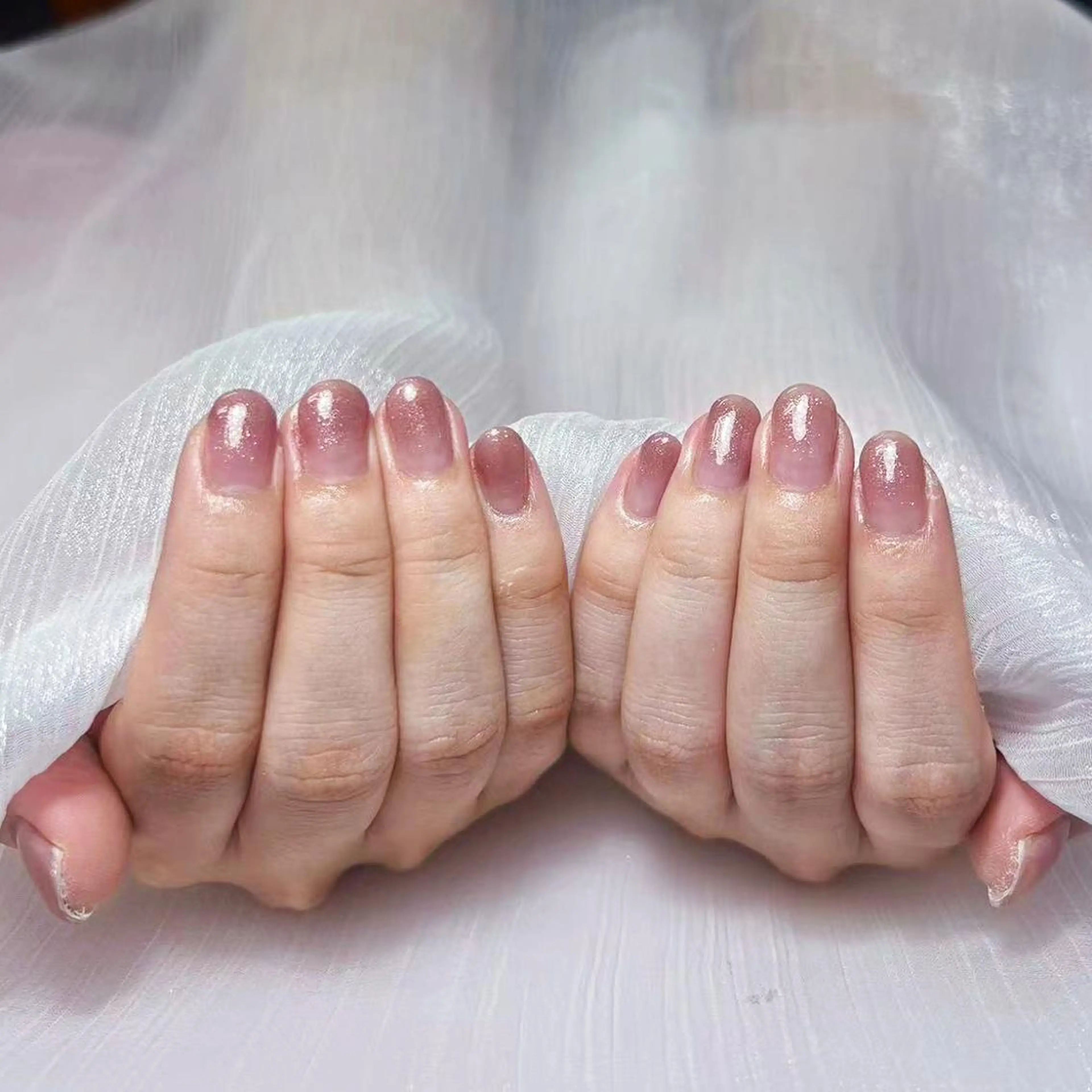 ネイル アートネイル オーロラネイル ガーリー キラキラネイル マグネットネイル ハンドネイル DIAMOND 💦のネイルデザイン