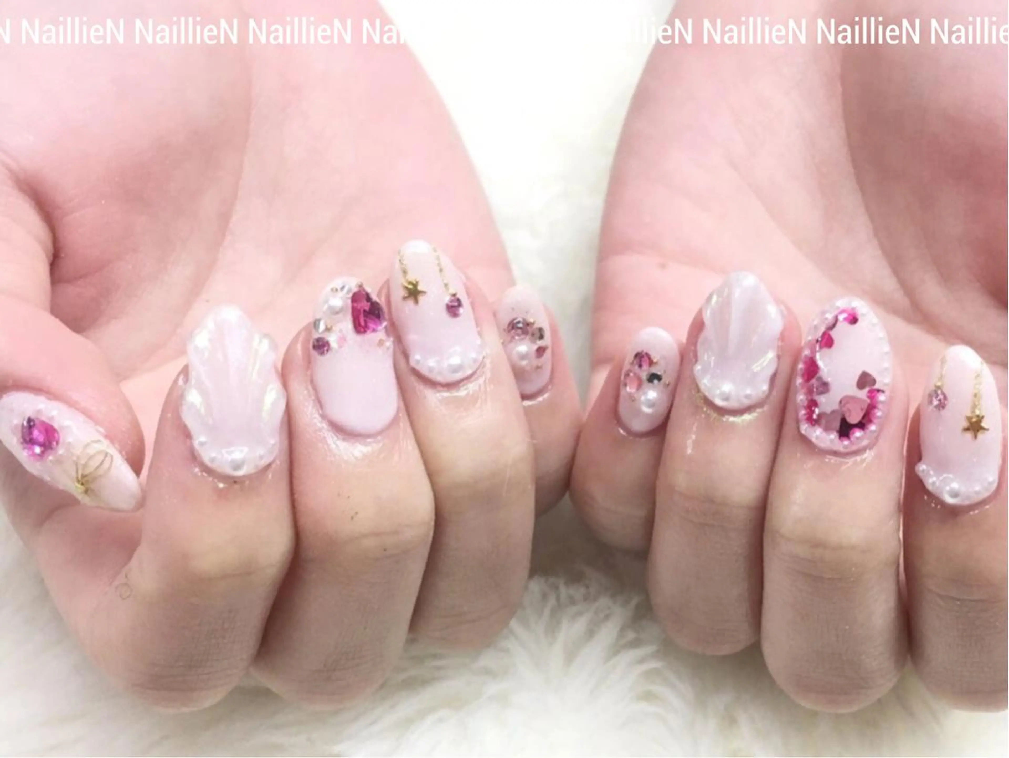 ネイル パステルネイル ピンク Nail lieNのネイルデザイン