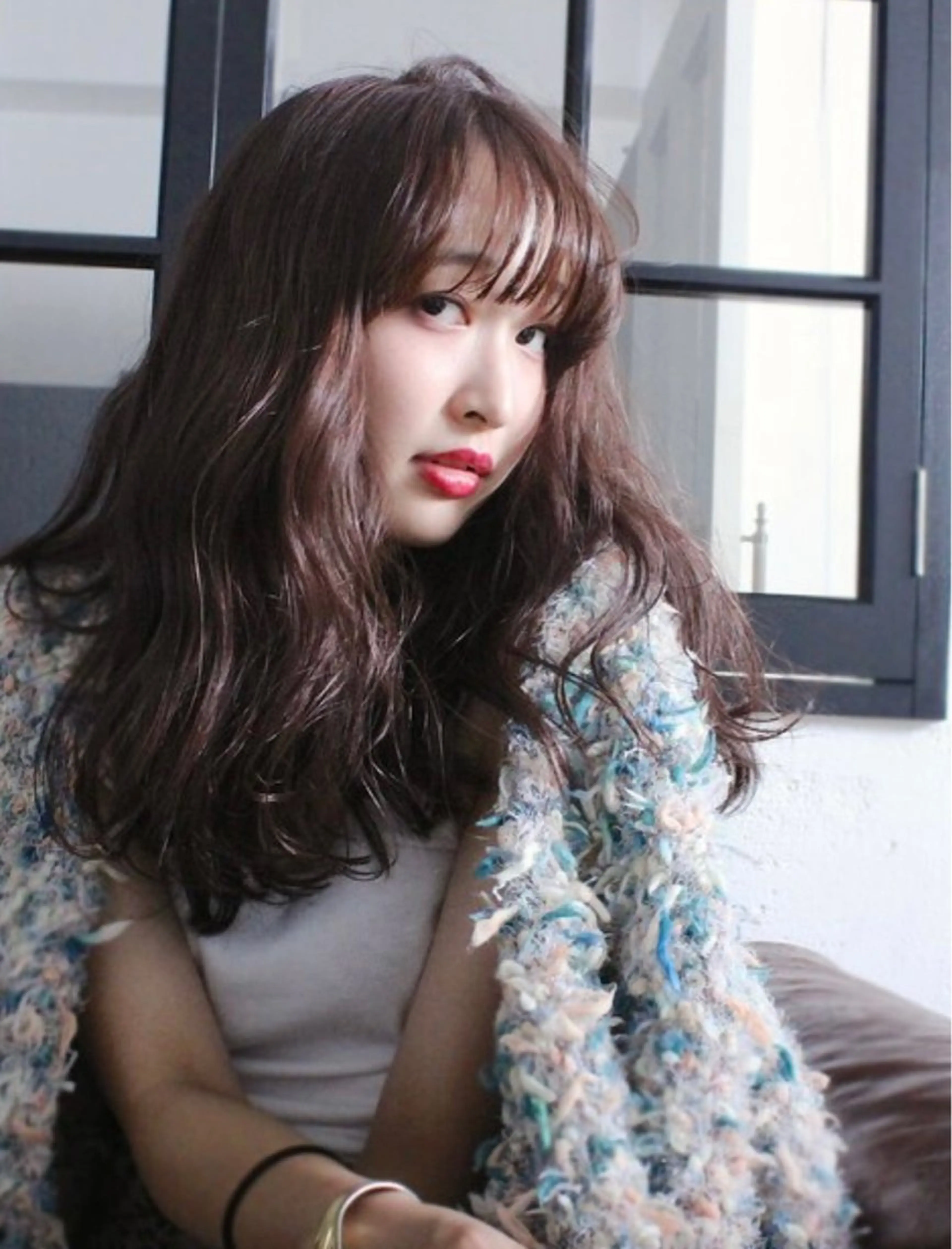 ロング パーマ ショートカット/ キタハラユリナのヘアスタイル