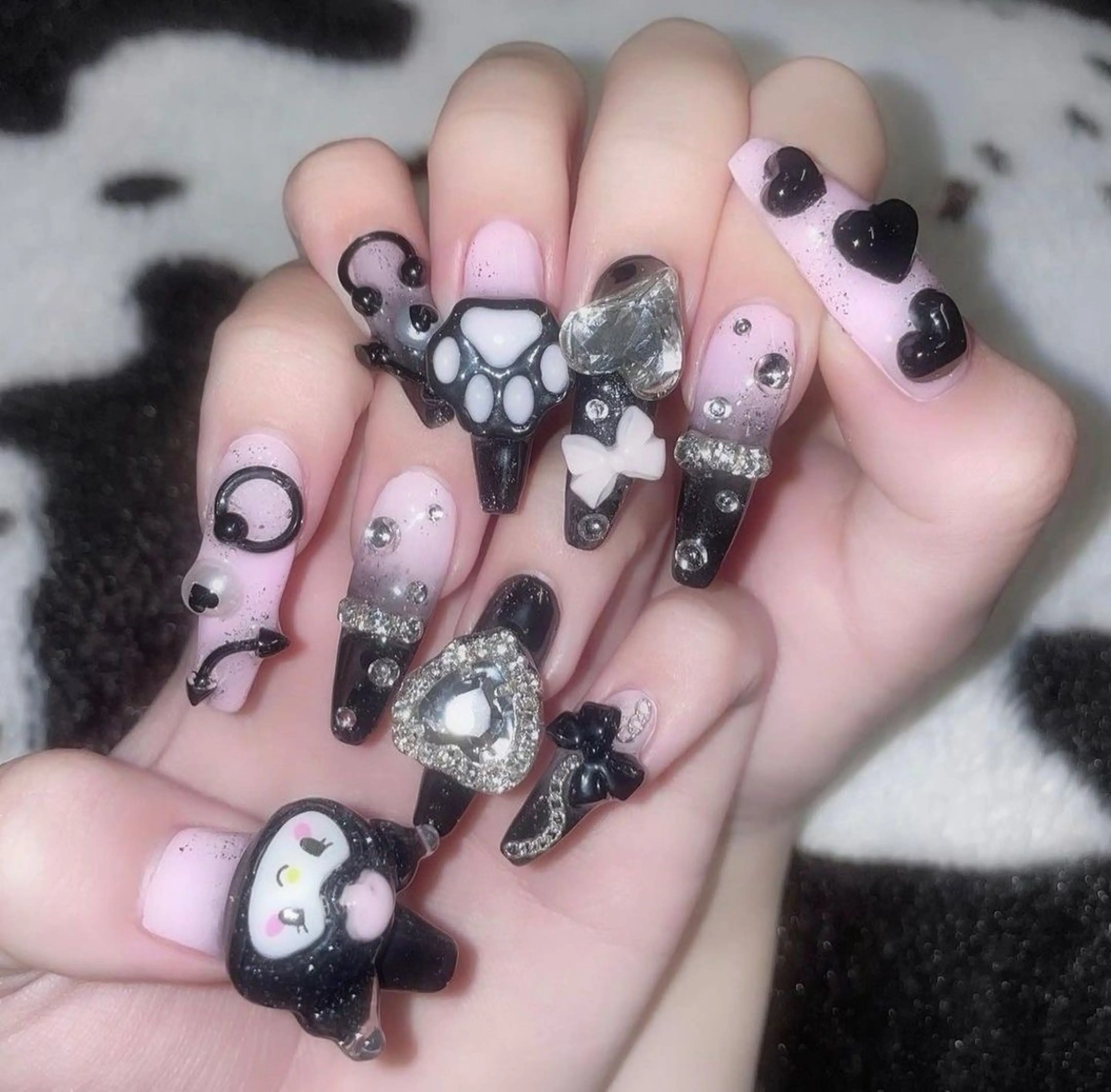 ネイル フレンチネイル ガラスフレンチ グラデーション マグネットネイル ミラーネイル Lee Nailsのネイルデザイン