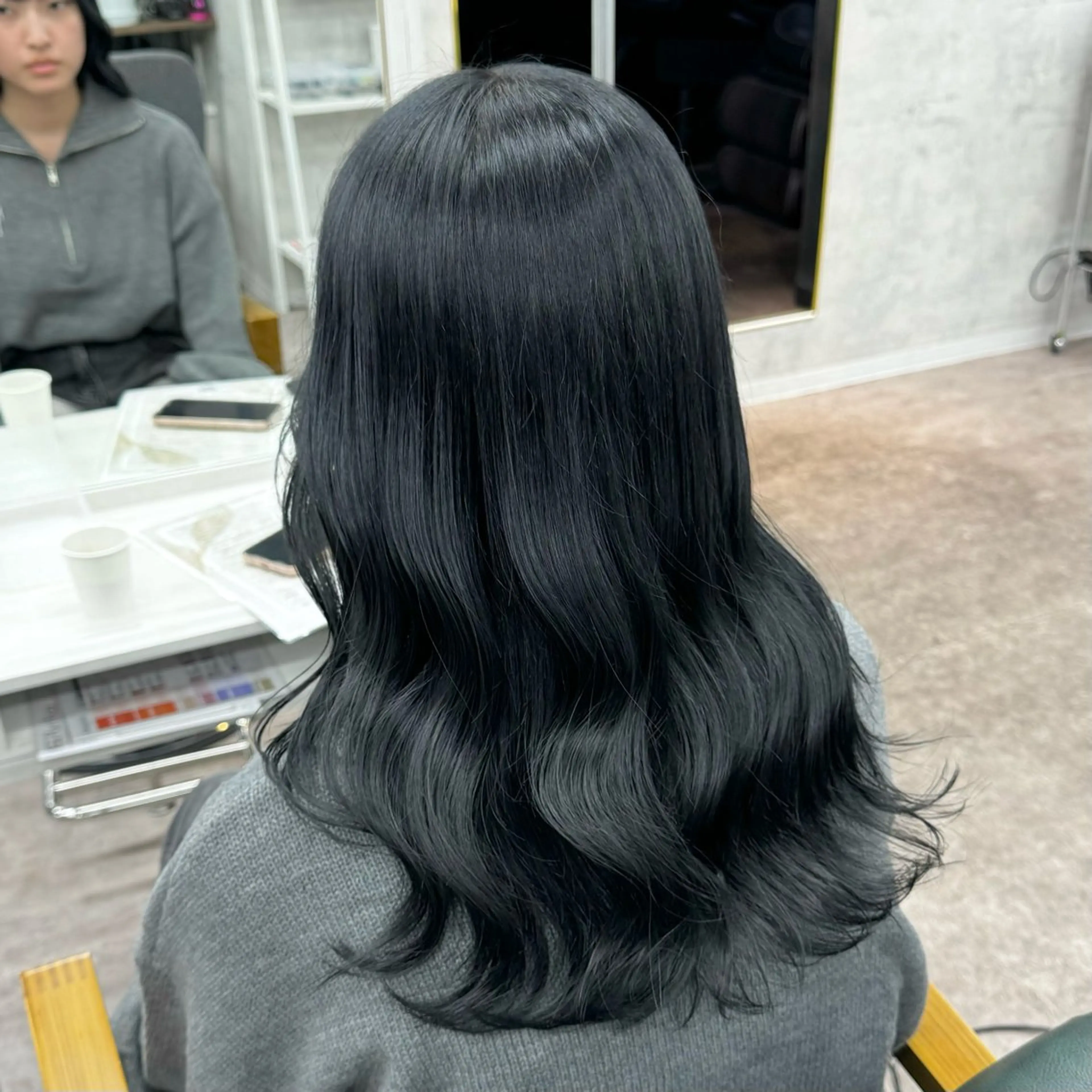 ロング カラー カット ヘアカラー JUNSHIN🦋 ヘアセット／カラーのヘアスタイル