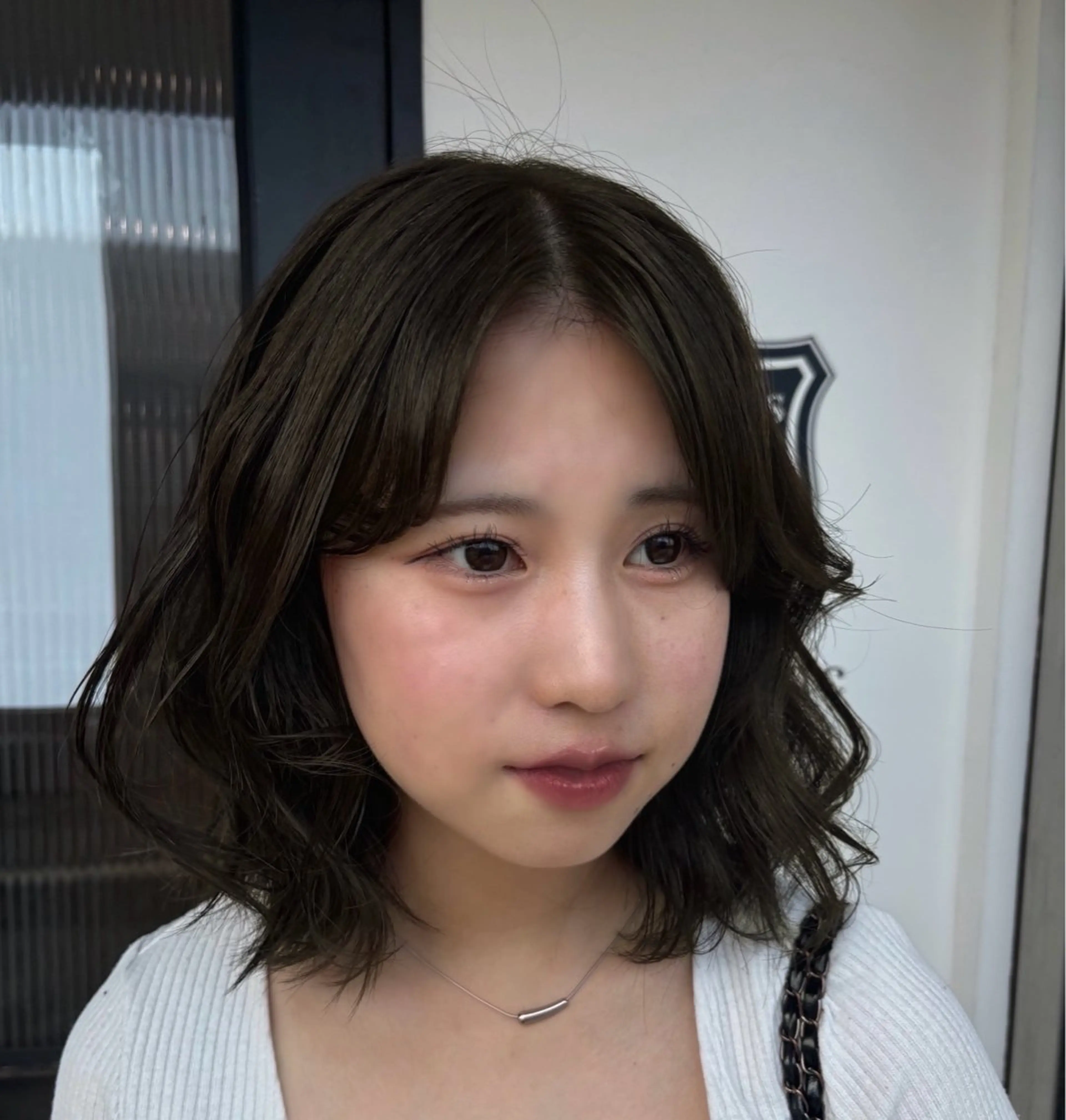 ミディアム カラー Lis blanc所属・はらだここか/メンズ カットモデル募集中のヘアスタイル