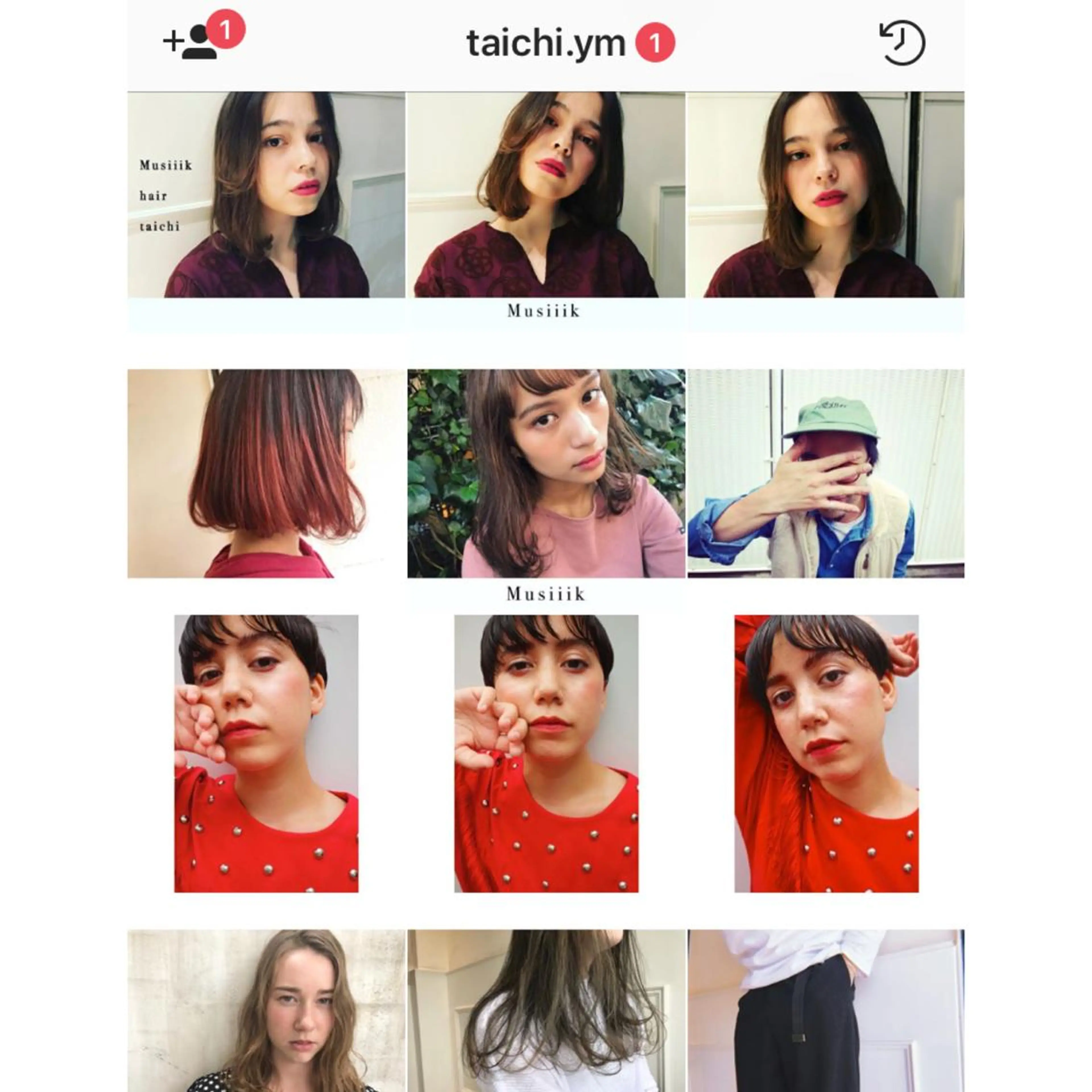 ショート カラー Musiiik hairのヘアスタイル