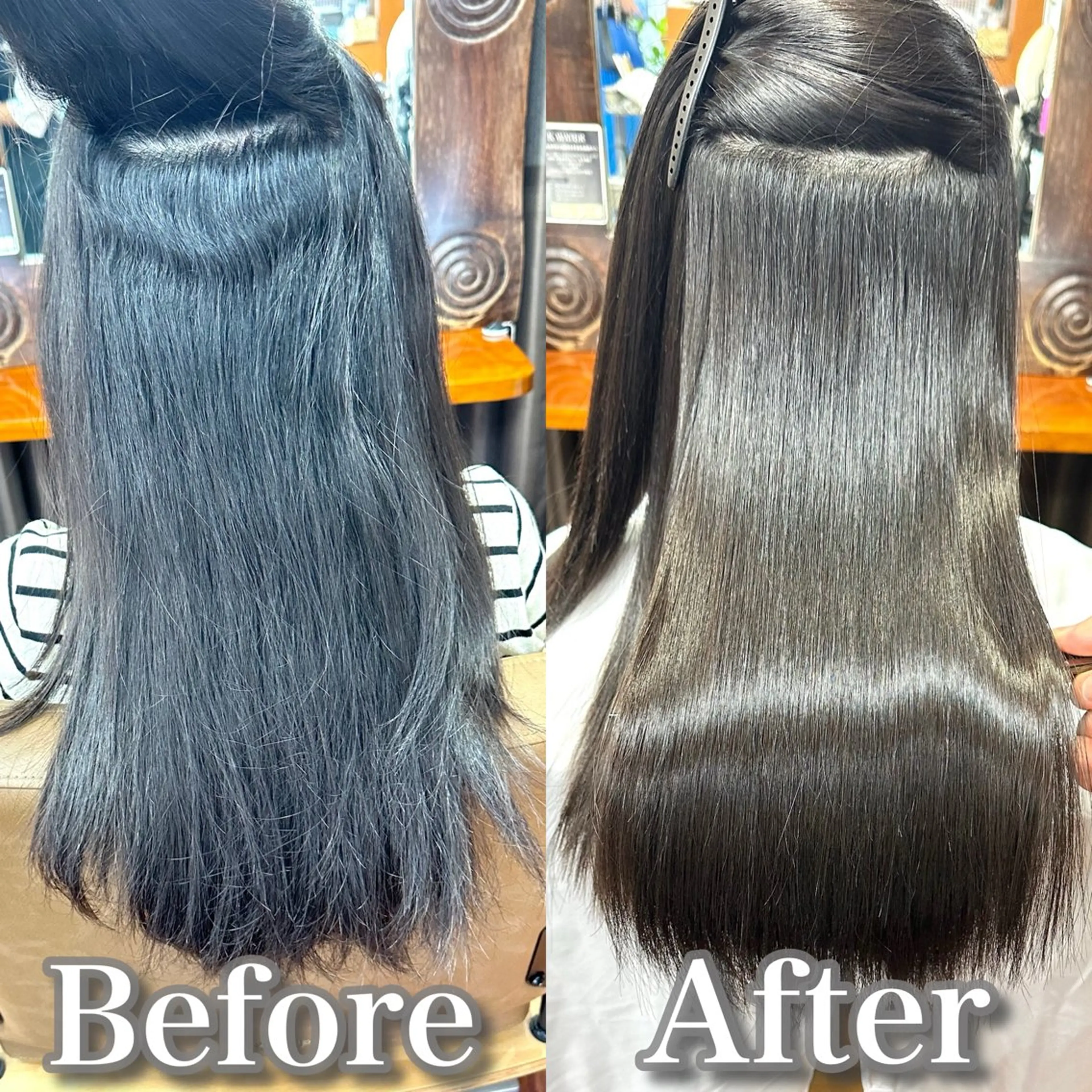 ロング くせ毛 縮毛矯正 縮毛矯正 ✨美髪矯正&ショート の小林✨のヘアスタイル