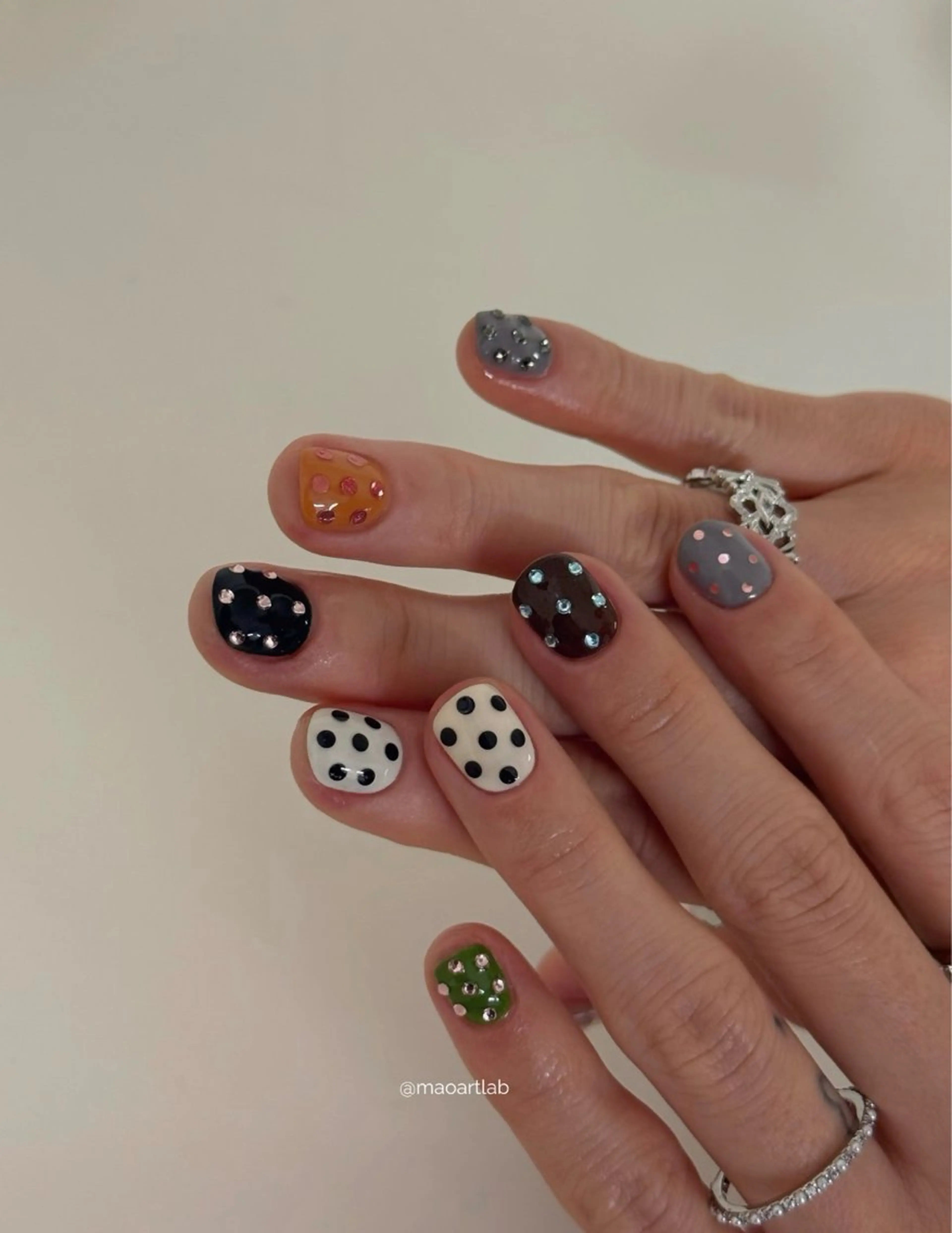 ネイル アートネイル オーロラネイル クリアネイル 長さ出し フレンチネイル K Kのネイルデザイン