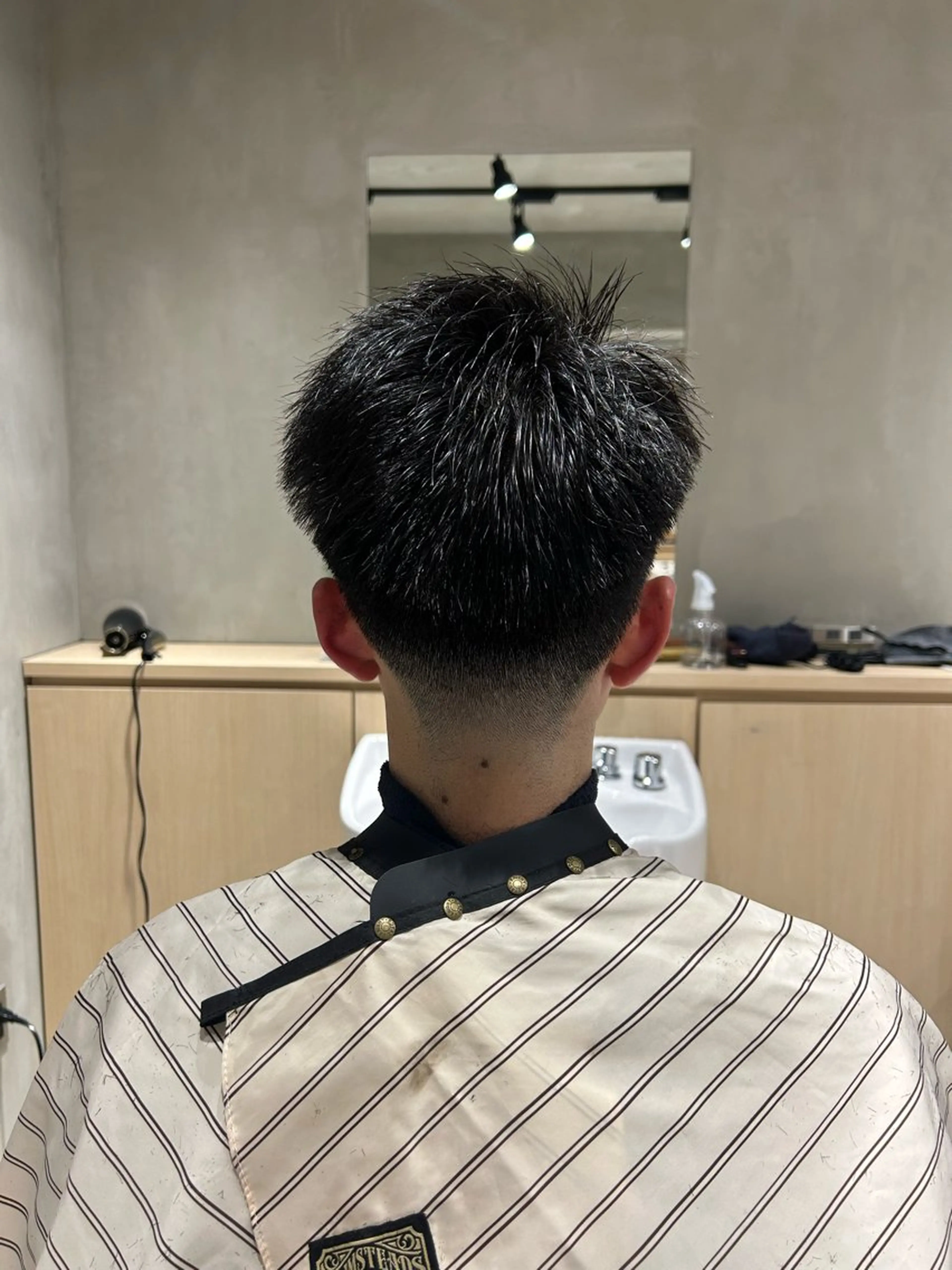 ショート メンズ フェードカット カット 【明大前フェード/ メンズパーマ/岳】のヘアスタイル