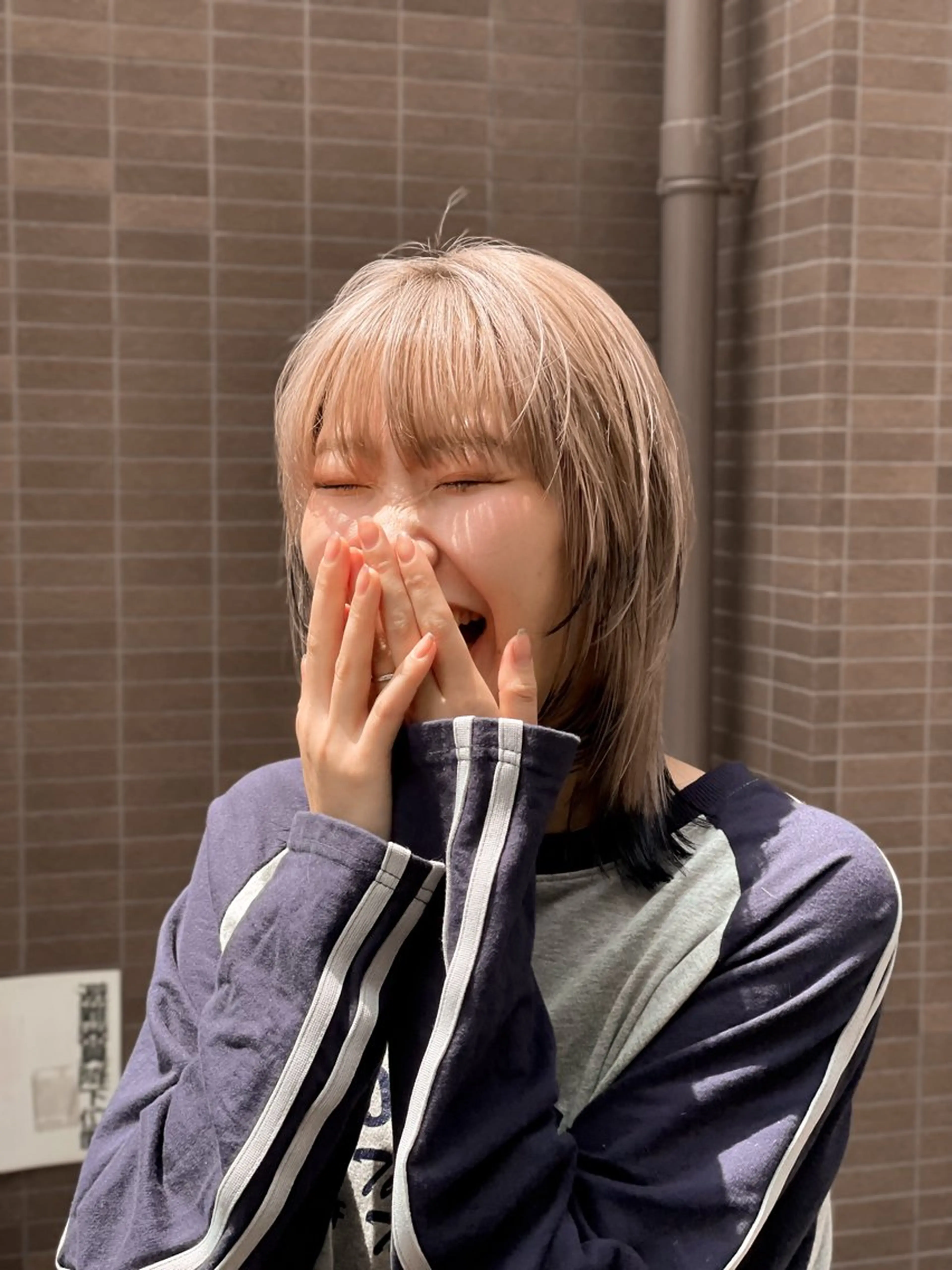 ミディアム カラー カット ヘアカラー トリートメント 関 京磨のヘアスタイル