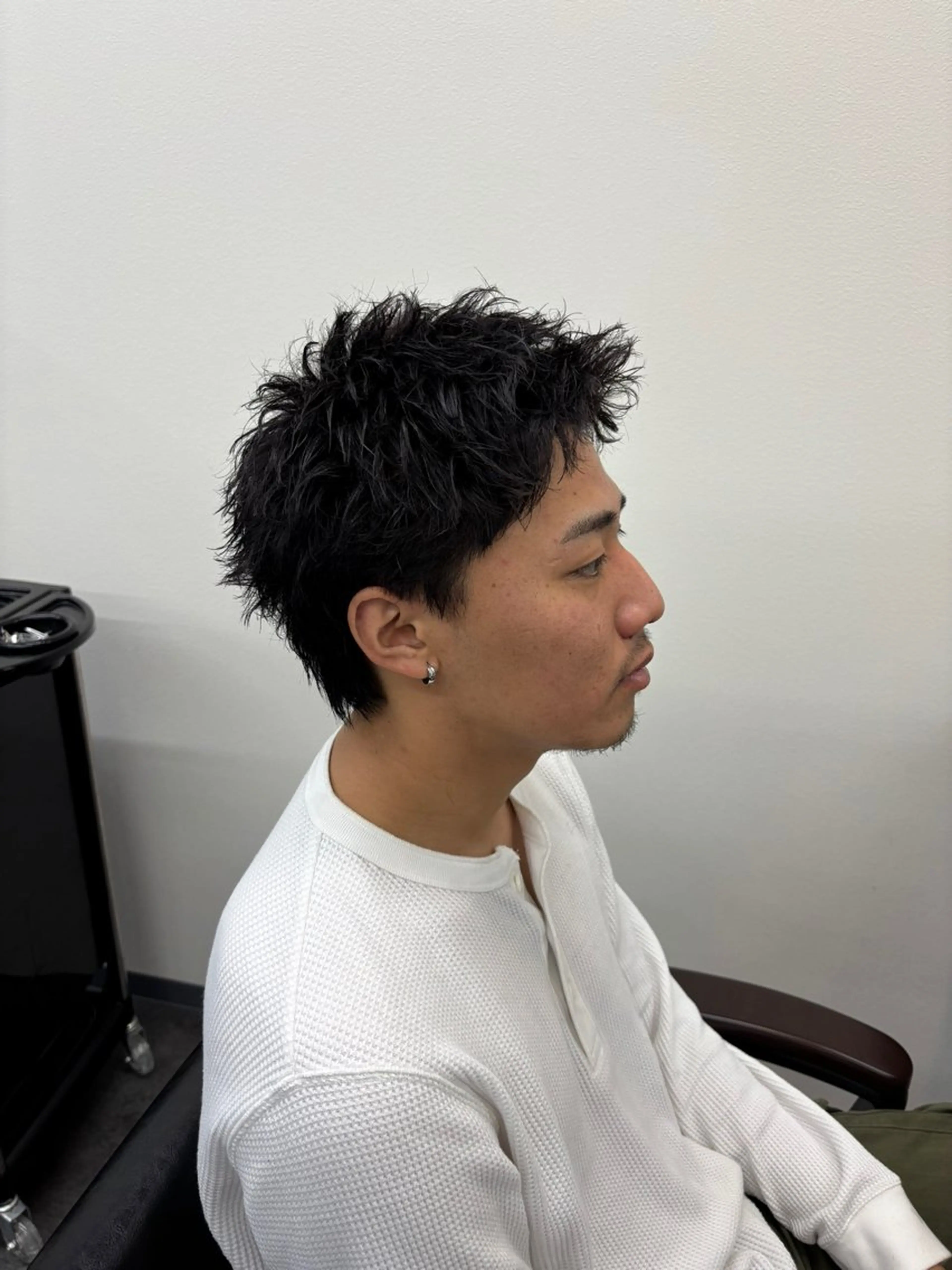 パーマ メンズ カット パーマ スパイキーパーマ 柏NO1 藤本葉のヘアスタイル