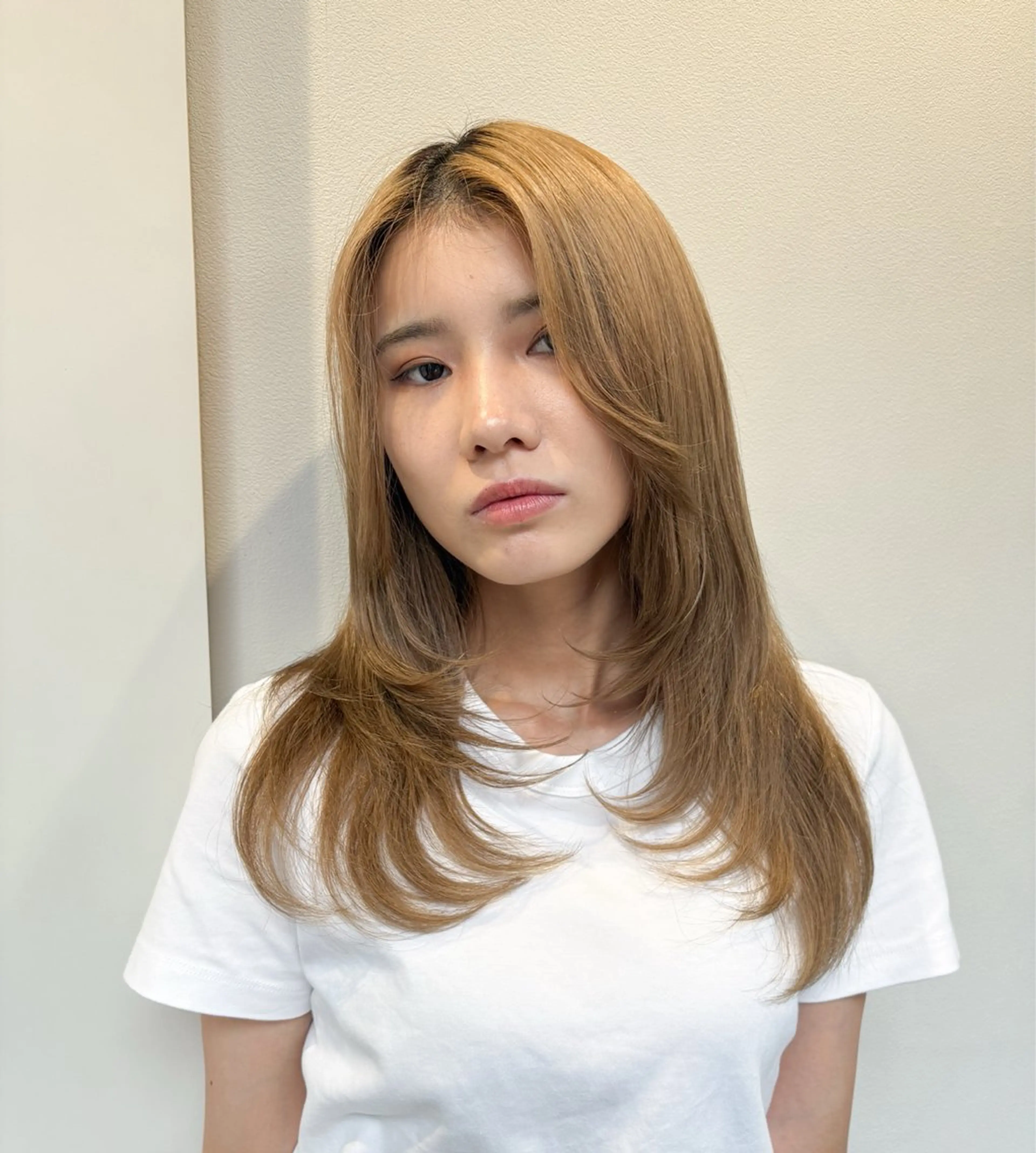 ロング カラー カット miku🎀透明感| ツヤ|ワンホンのヘアスタイル