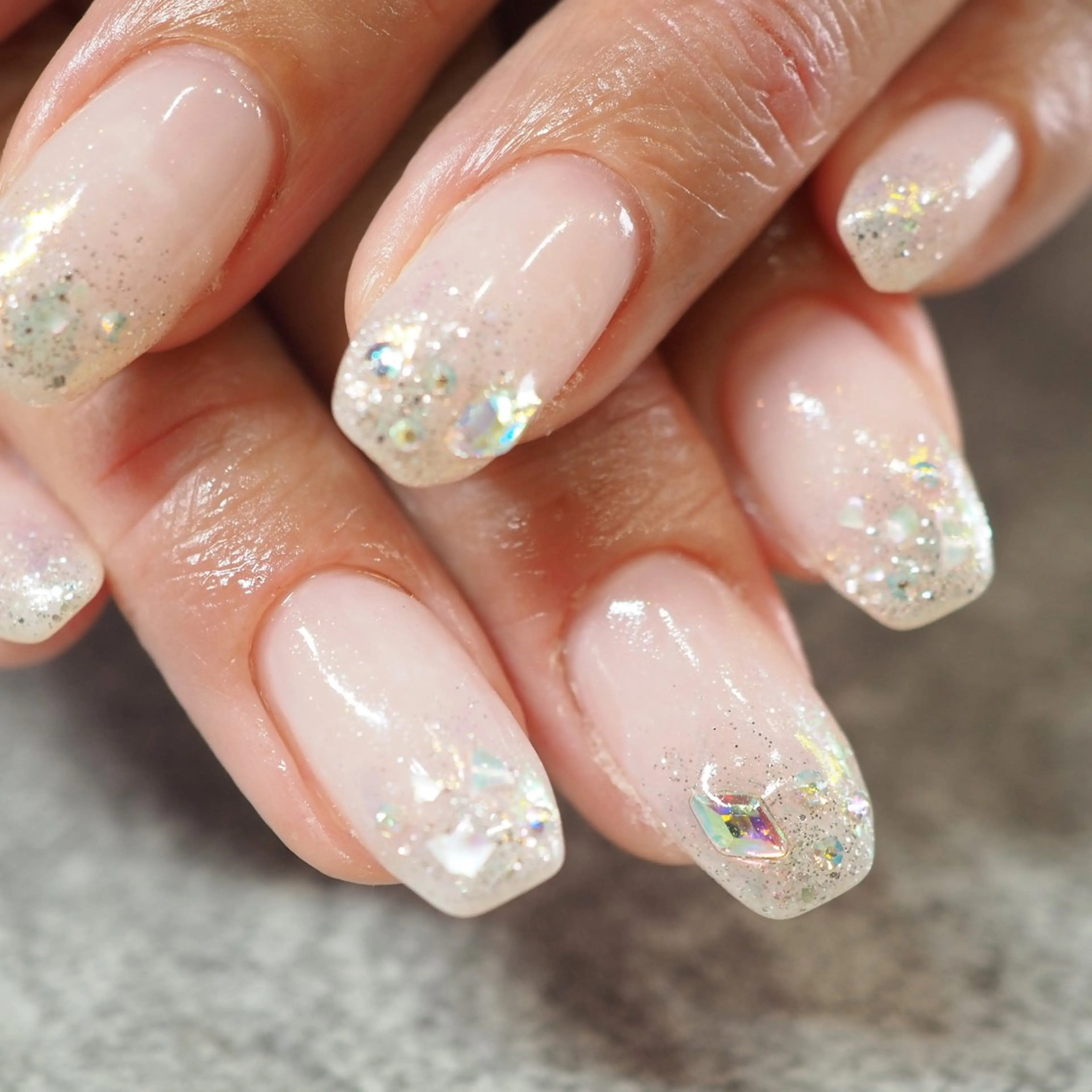 ネイル アートネイル チークネイル フラッシュネイル フットネイル フレンチネイル glaNje shioriのネイルデザイン