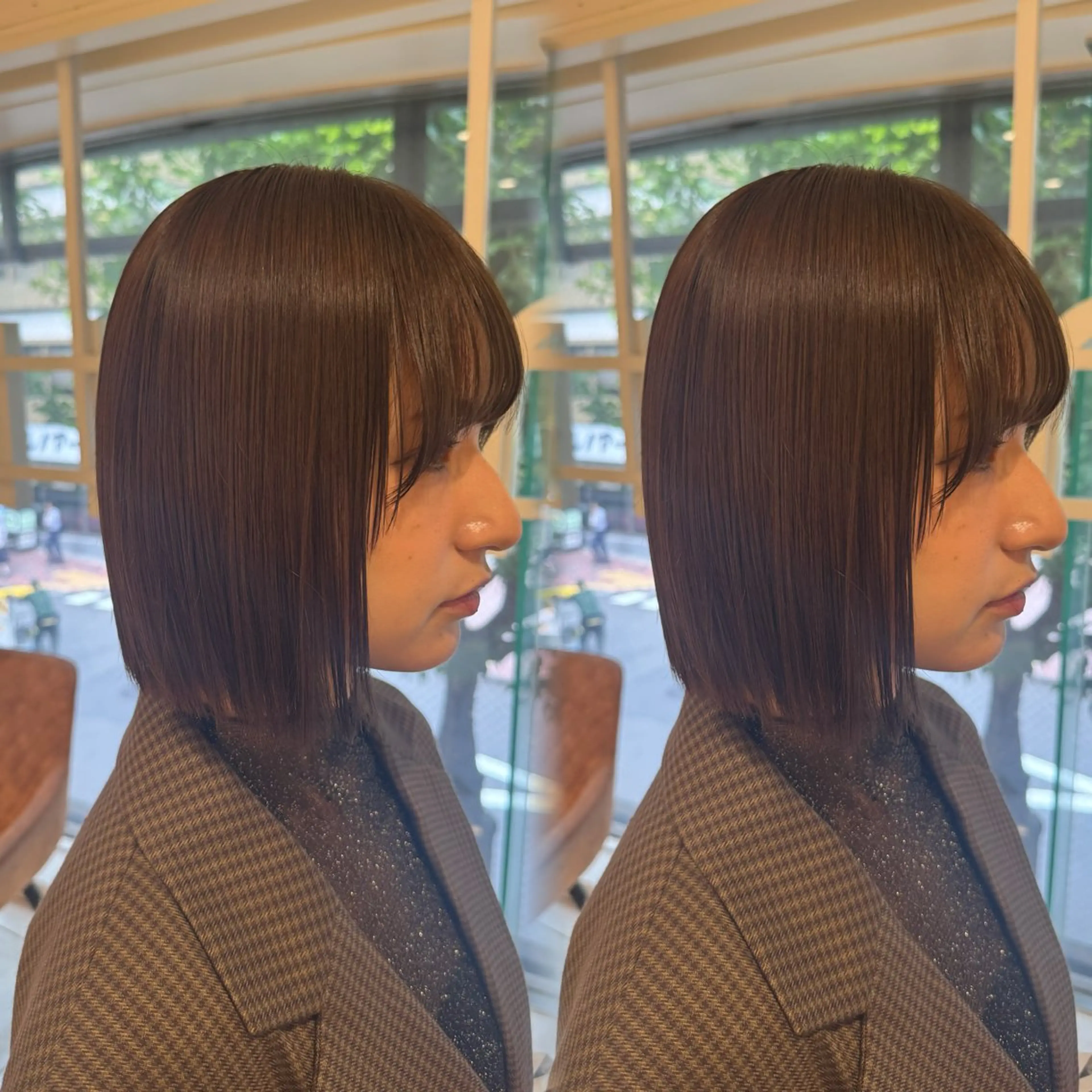 カラー ブリーチ ブラウンカラー ブリーチなしカラー ピンクカラー ヘアカラー 艶髪/カラー/ 銀座/RINA🎀のヘアスタイル