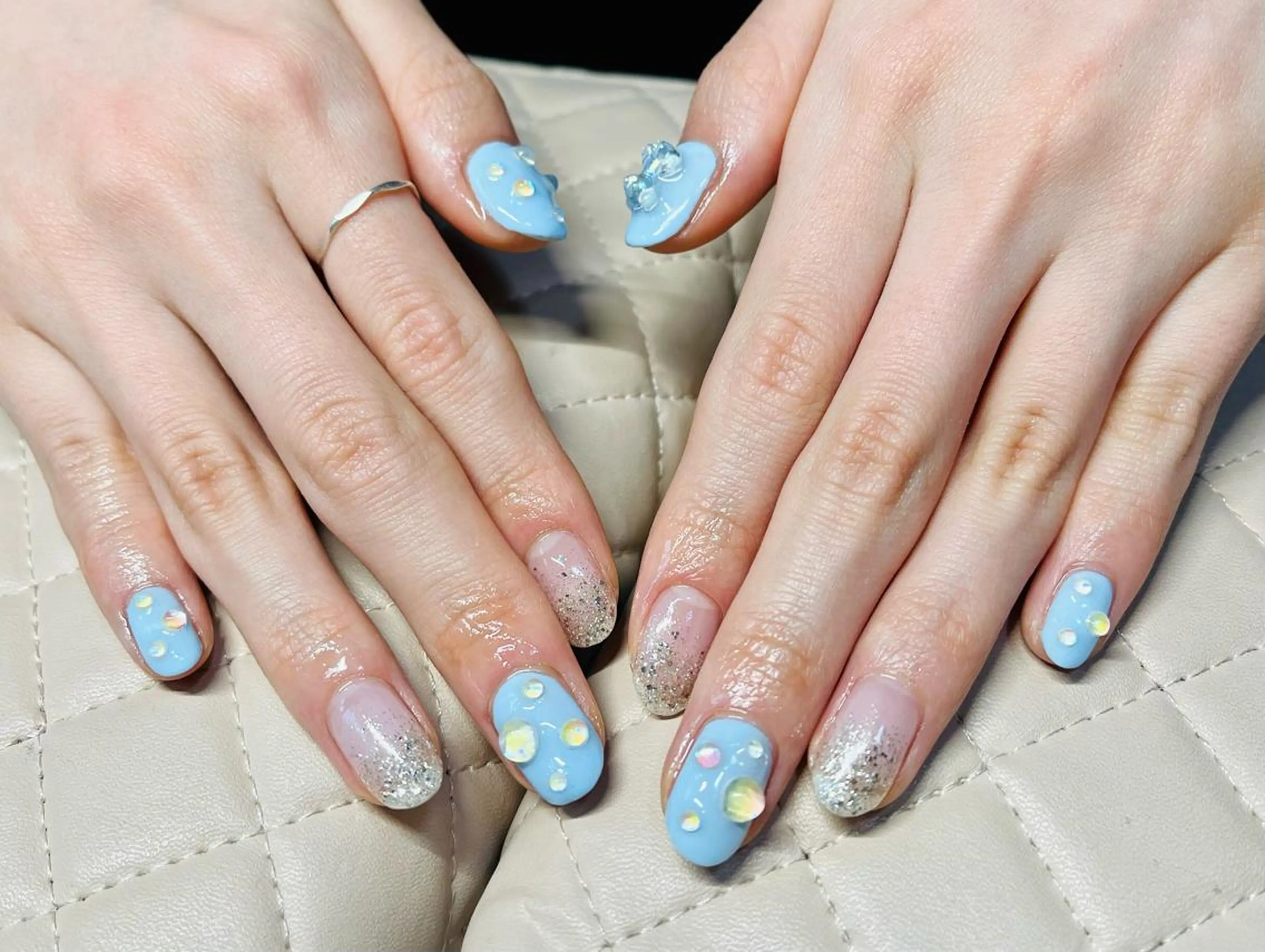 ネイル ハンドネイル goldgleams ちなのネイルデザイン