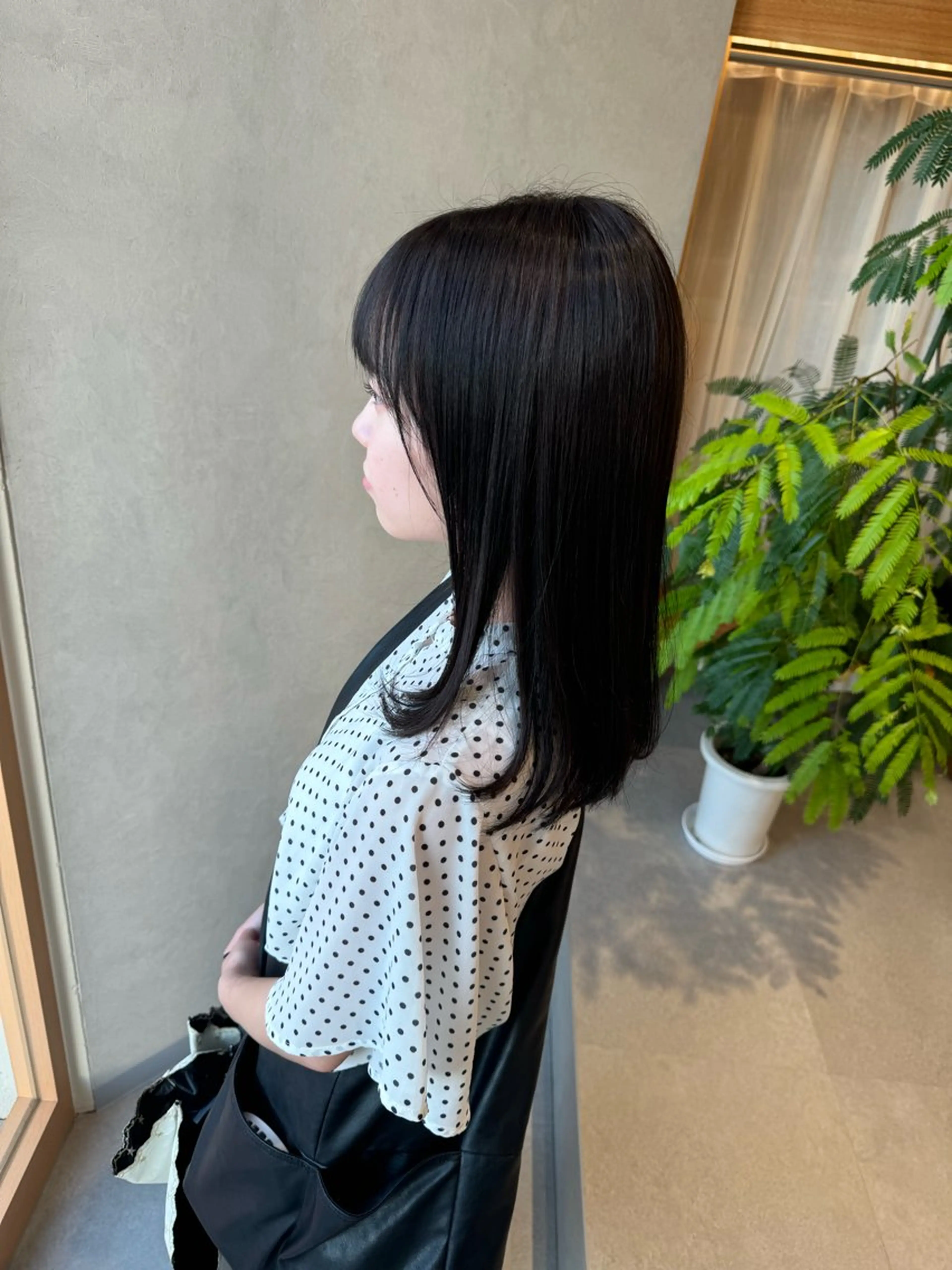 ミディアム カット ヘアカラー トリートメント レイヤー/ボブパーマ /垢抜け/タクミのヘアスタイル