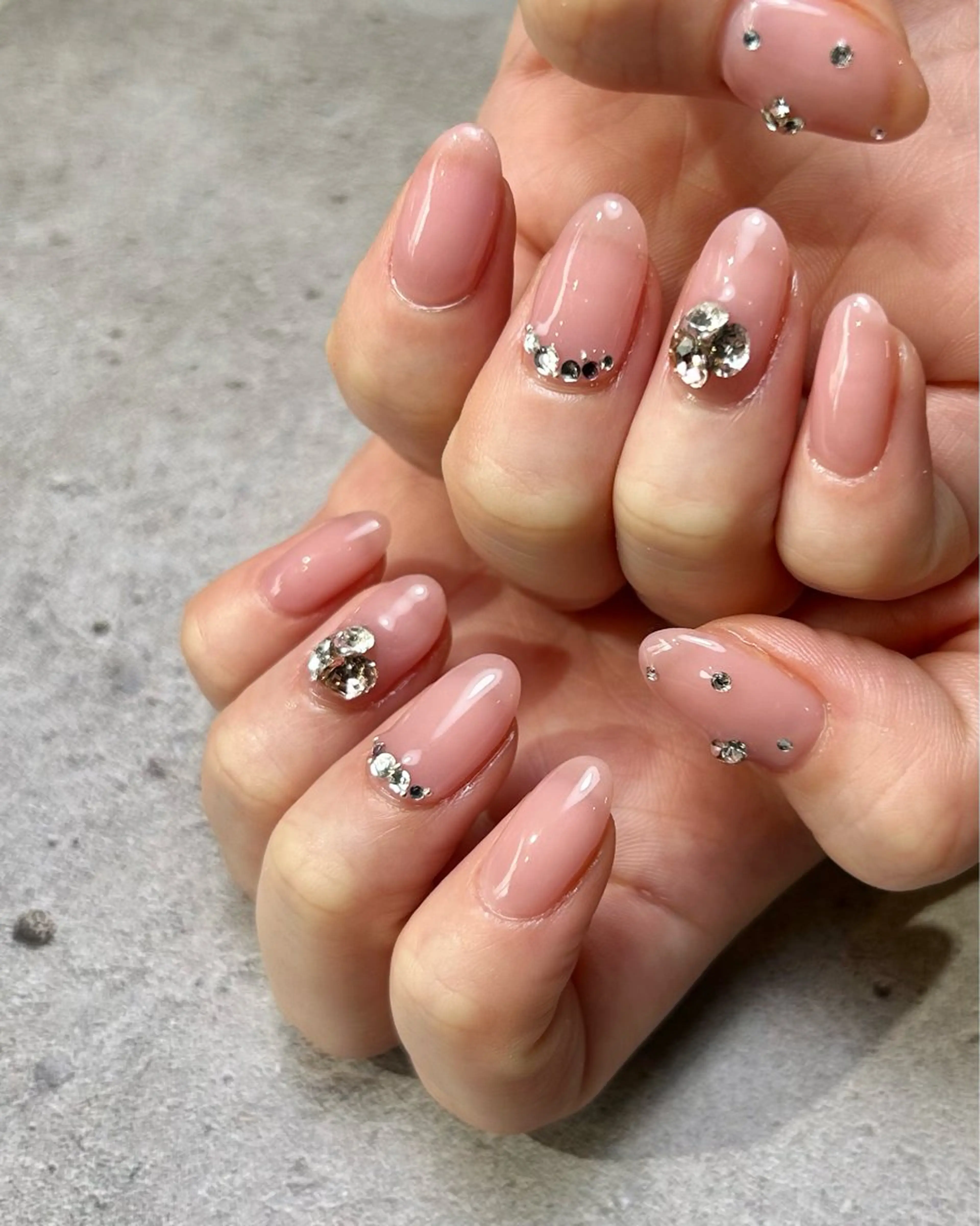 ネイル 持ち込み ピンク ハンドネイル Reflection marikoのネイルデザイン