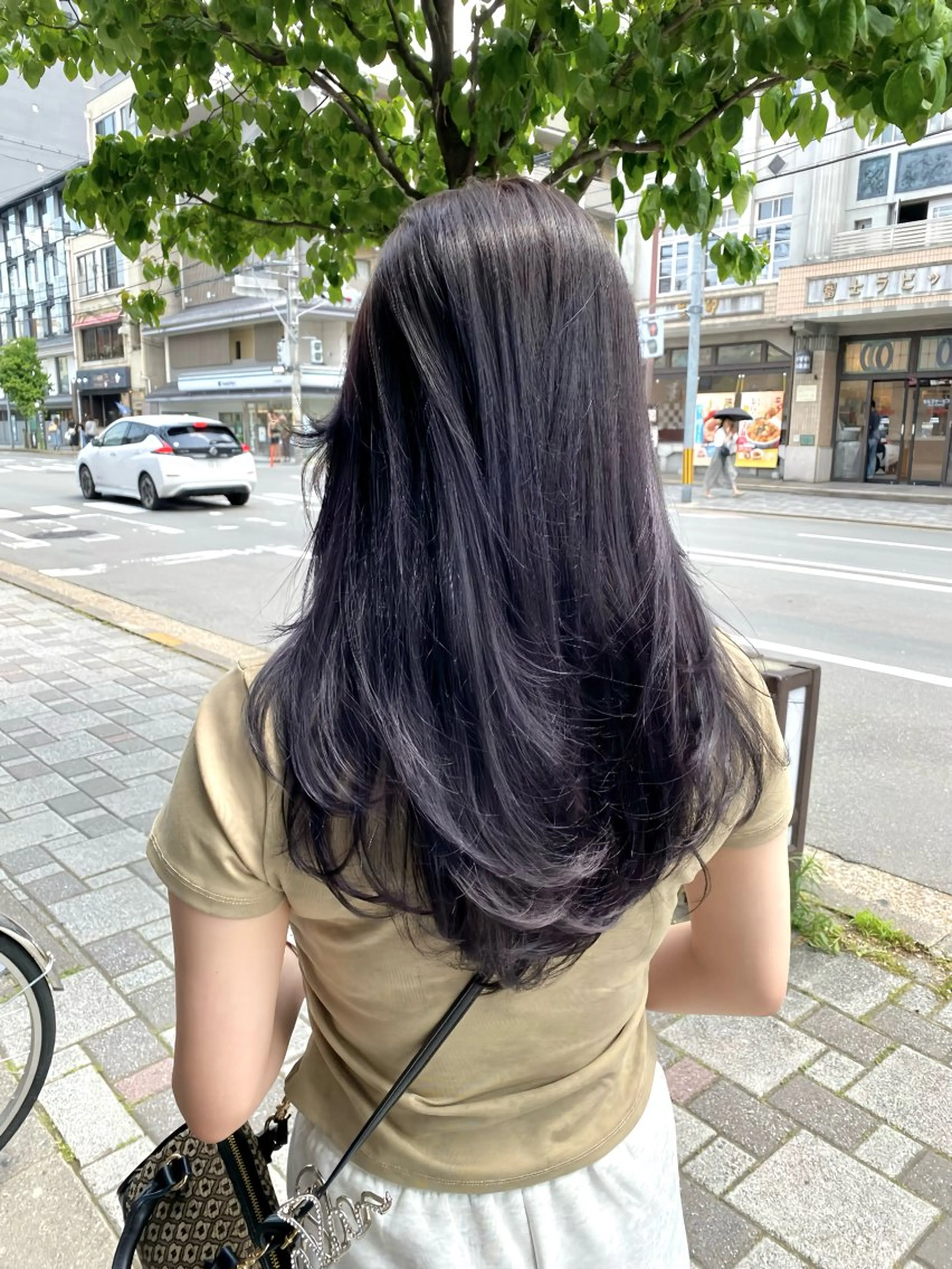 ロング カラー 京都レイヤーカット うえひのヘアスタイル