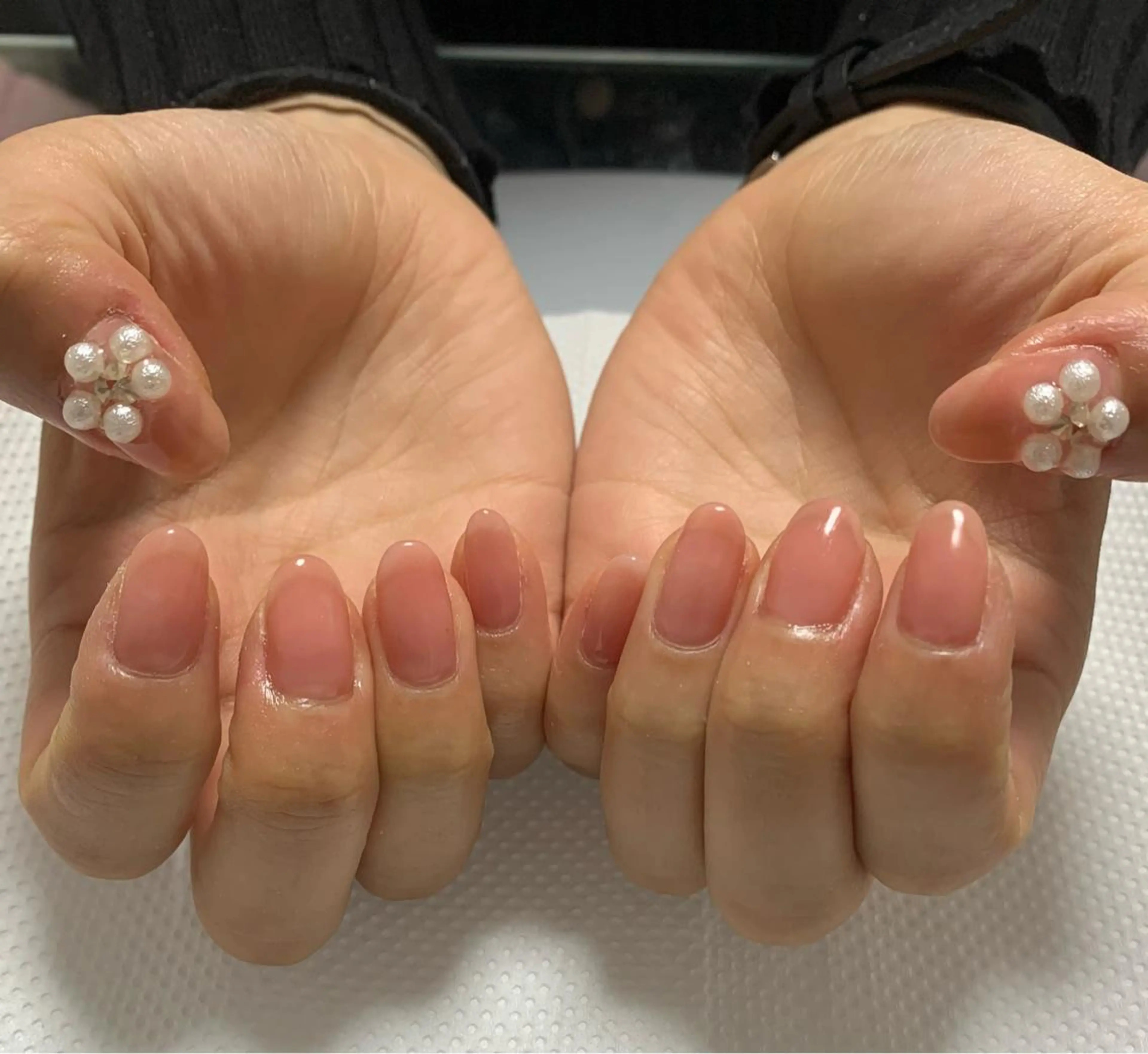 ネイル シンプルネイル ストーンネイル nail M&T所属・nail M&Tのネイルデザイン