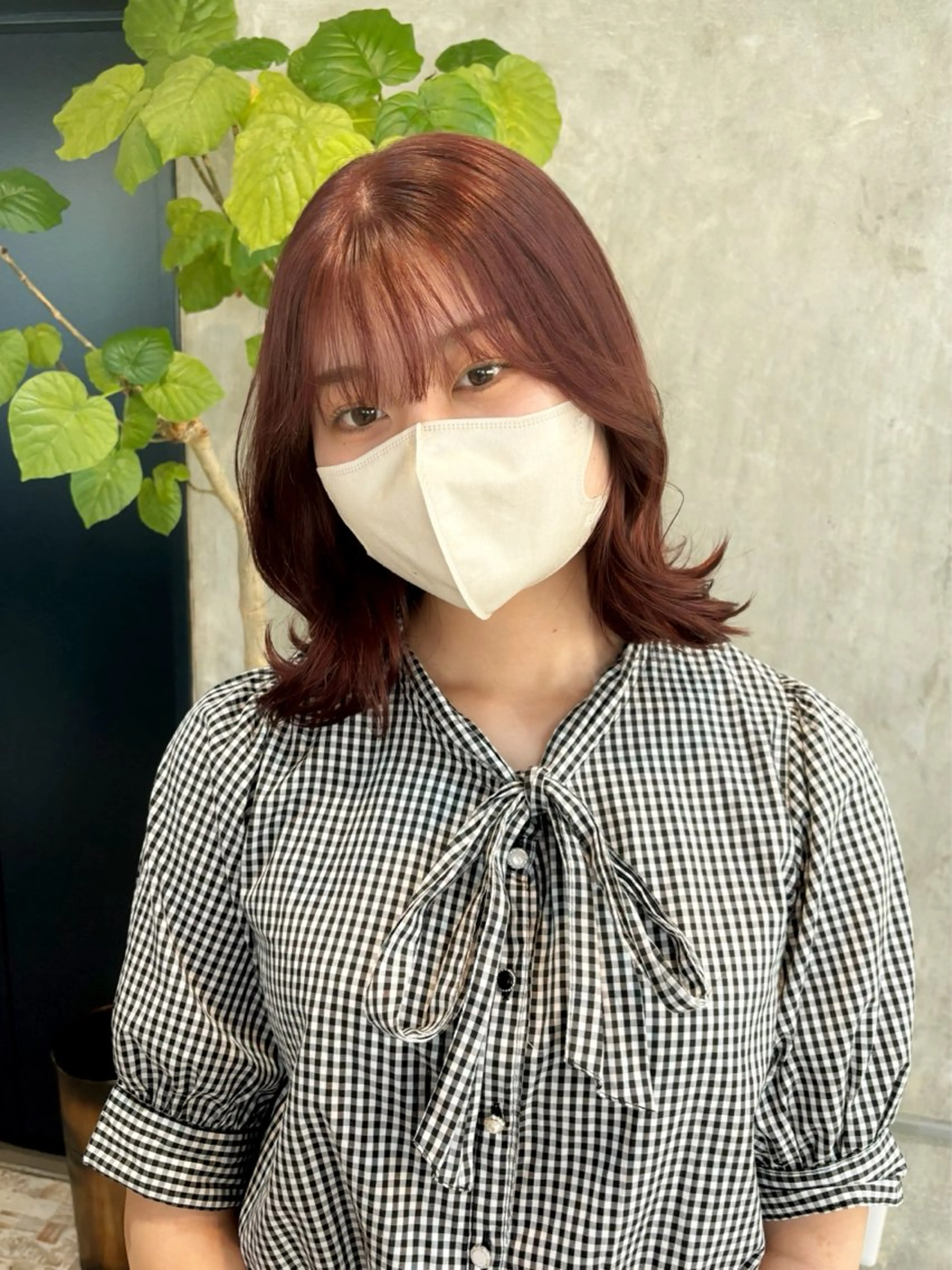 セミロング カラー ピンクカラー ヘアカラー botan🪷☆*。 レ ナのヘアスタイル