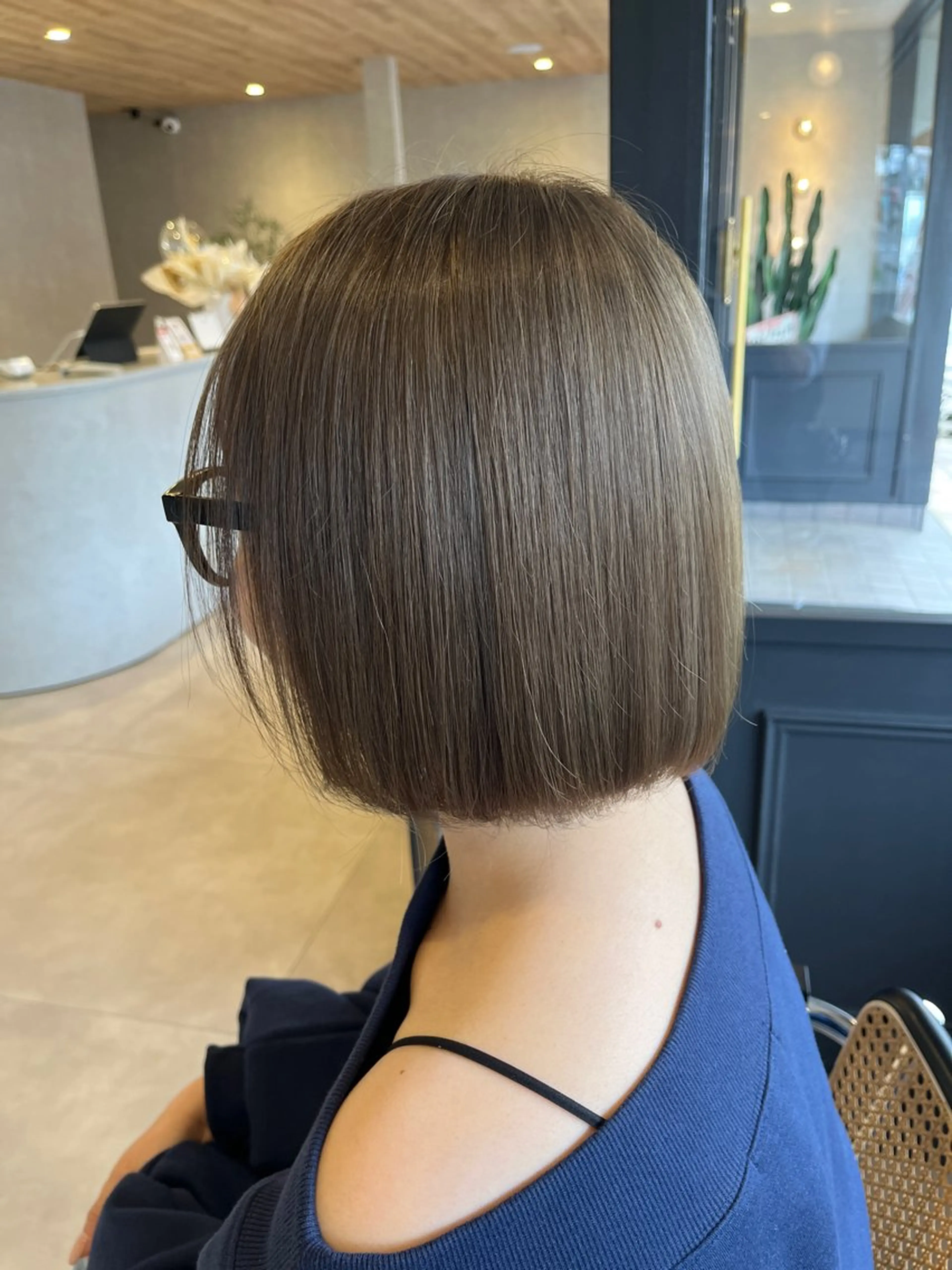 カラー ブリーチ 透明感カラー グレージュ 髪質改善 ヘアカラー トリートメント ✨NEW OPEN／ 透明感カラー／はるかのヘアスタイル