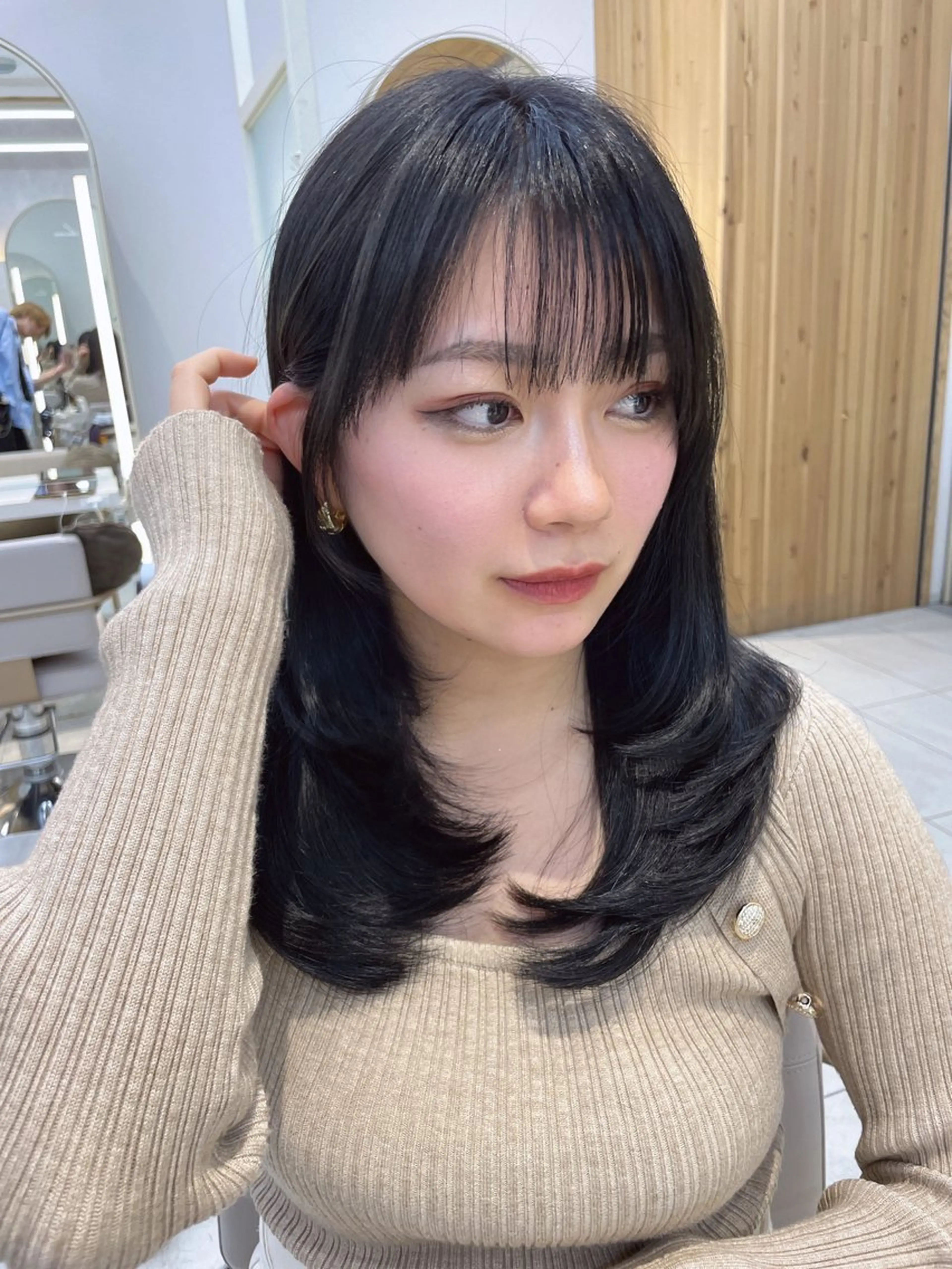 ロング 顔周り/透明感カラー /韓国ヘア/TAKUのヘアスタイル