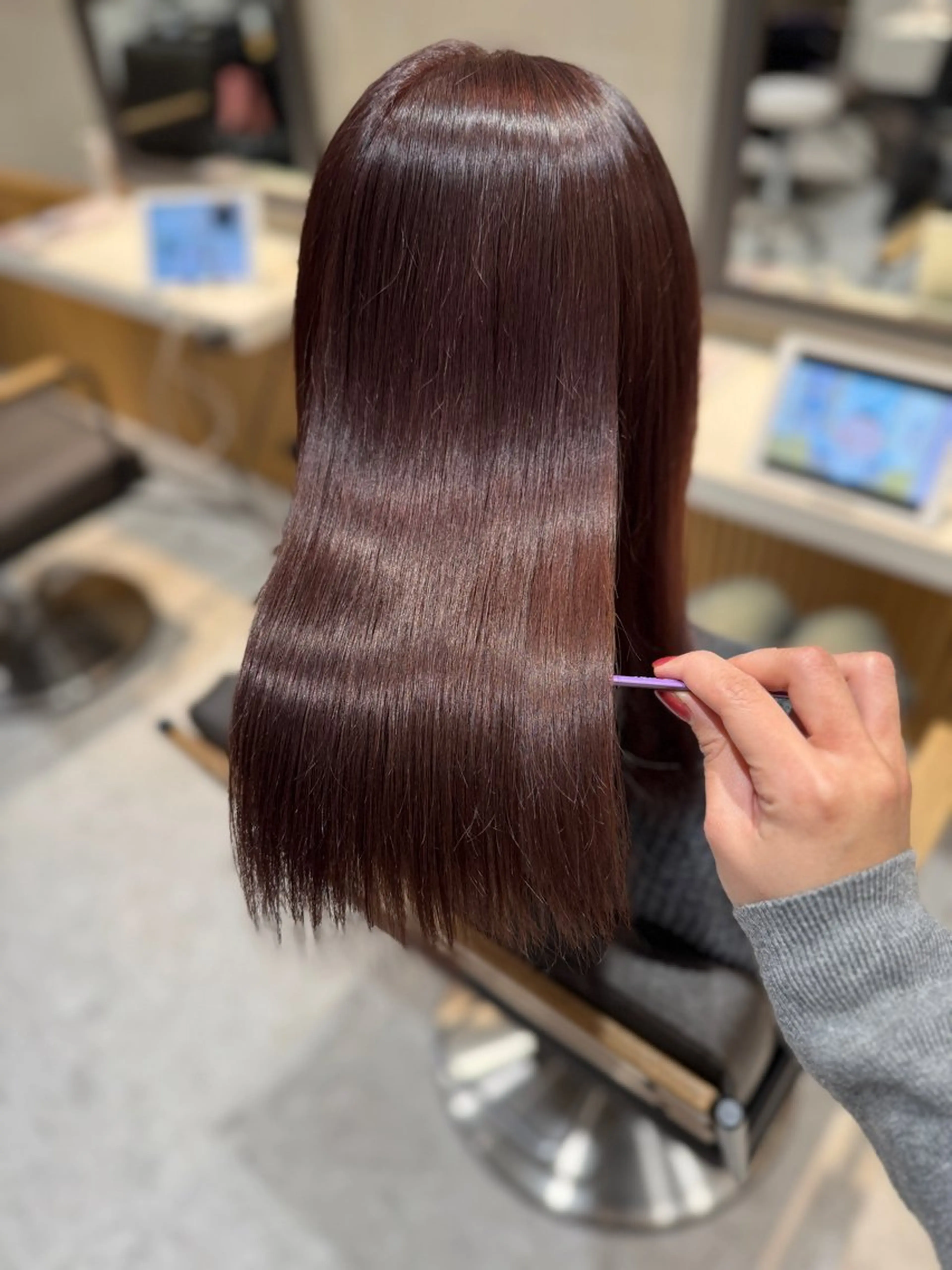 ミディアム カラー ブリーチ ブラウンカラー ブリーチなしカラー ピンクカラー ブリーチなしWカラー ヘアセット🎀はるかのヘアスタイル