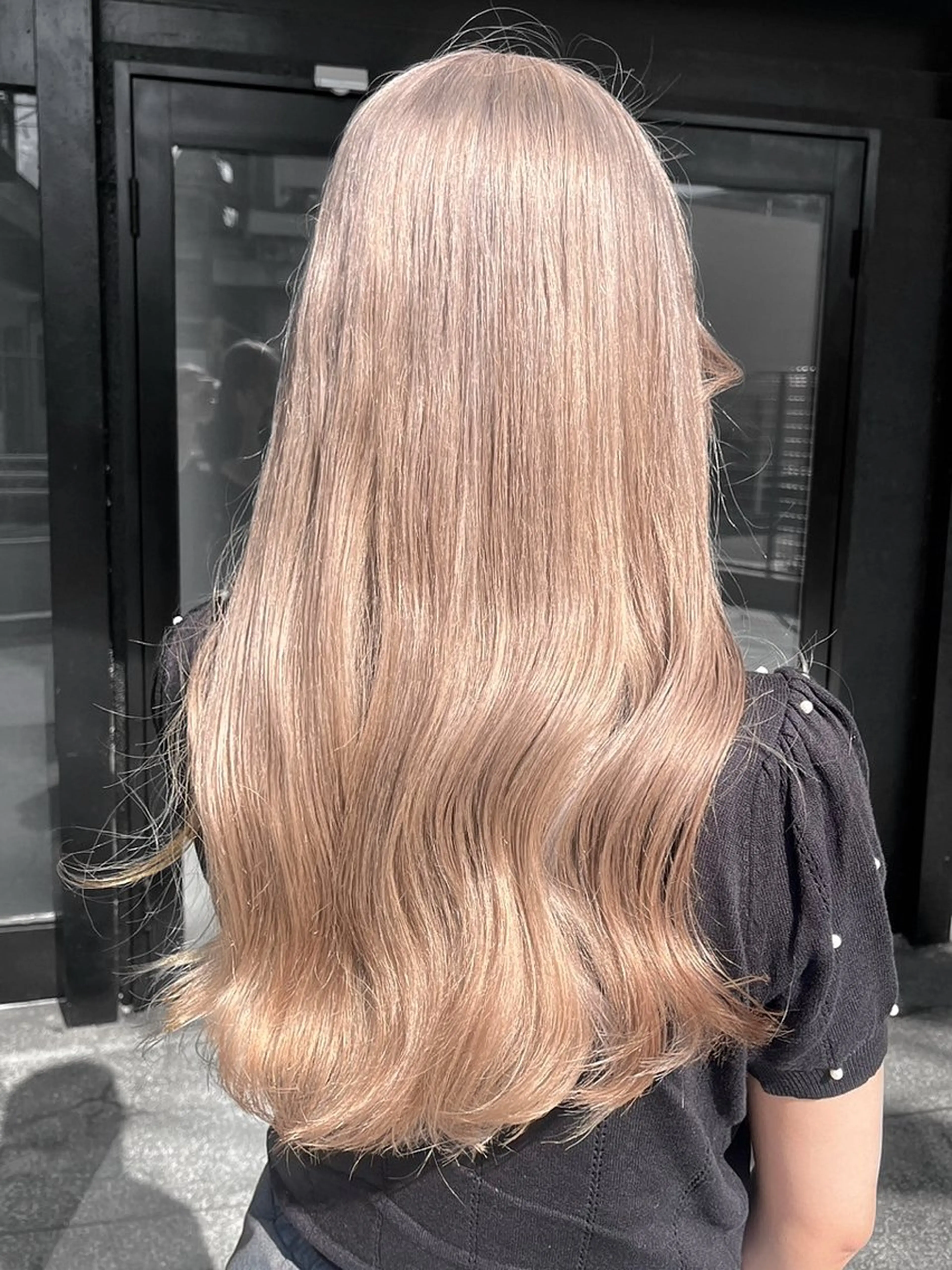 ロング カット ヘアカラー トリートメント ハイトーン/韓国風/ 艶髪/吉祥寺のヘアスタイル