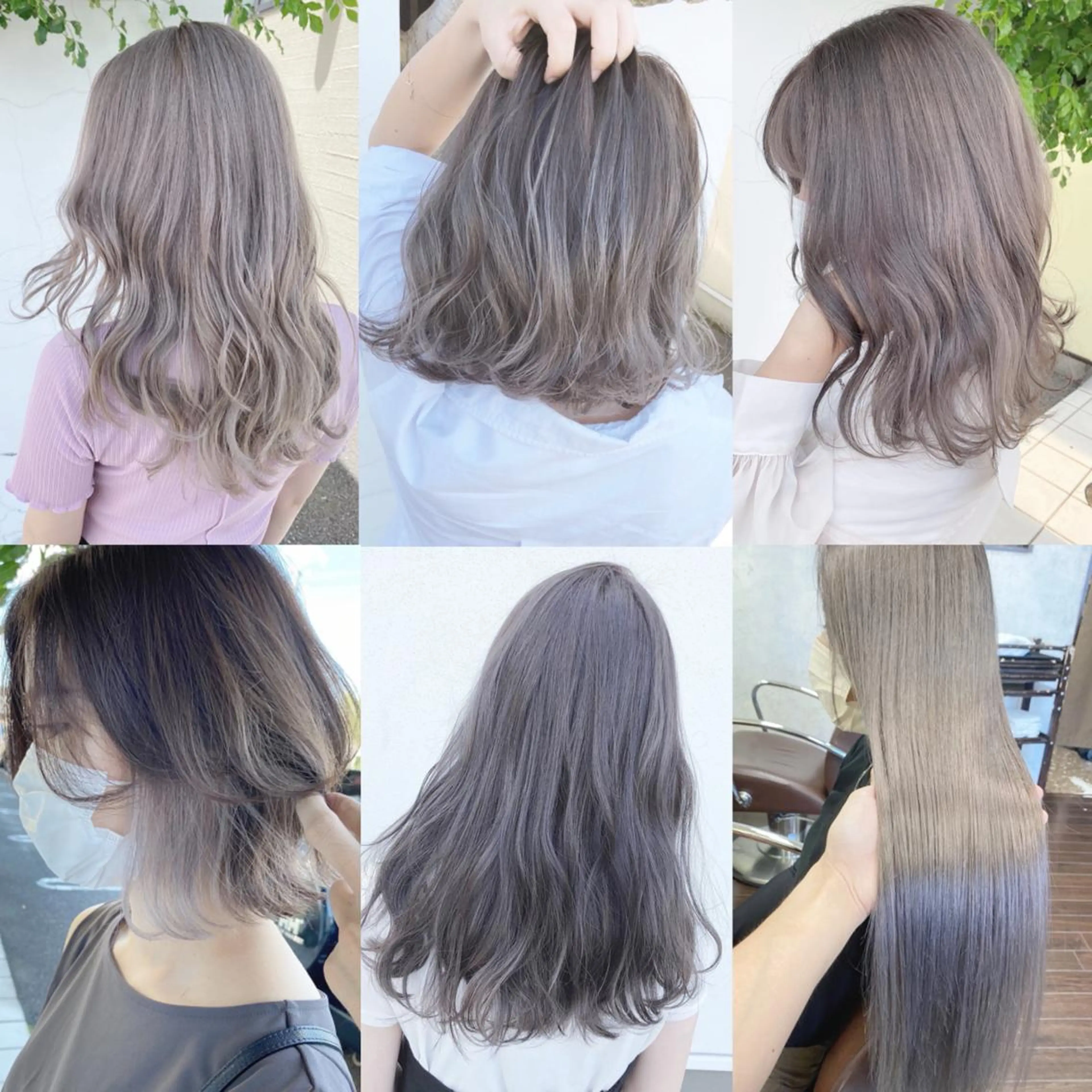 セミロング ヘアカラー 具志 正太のヘアスタイル