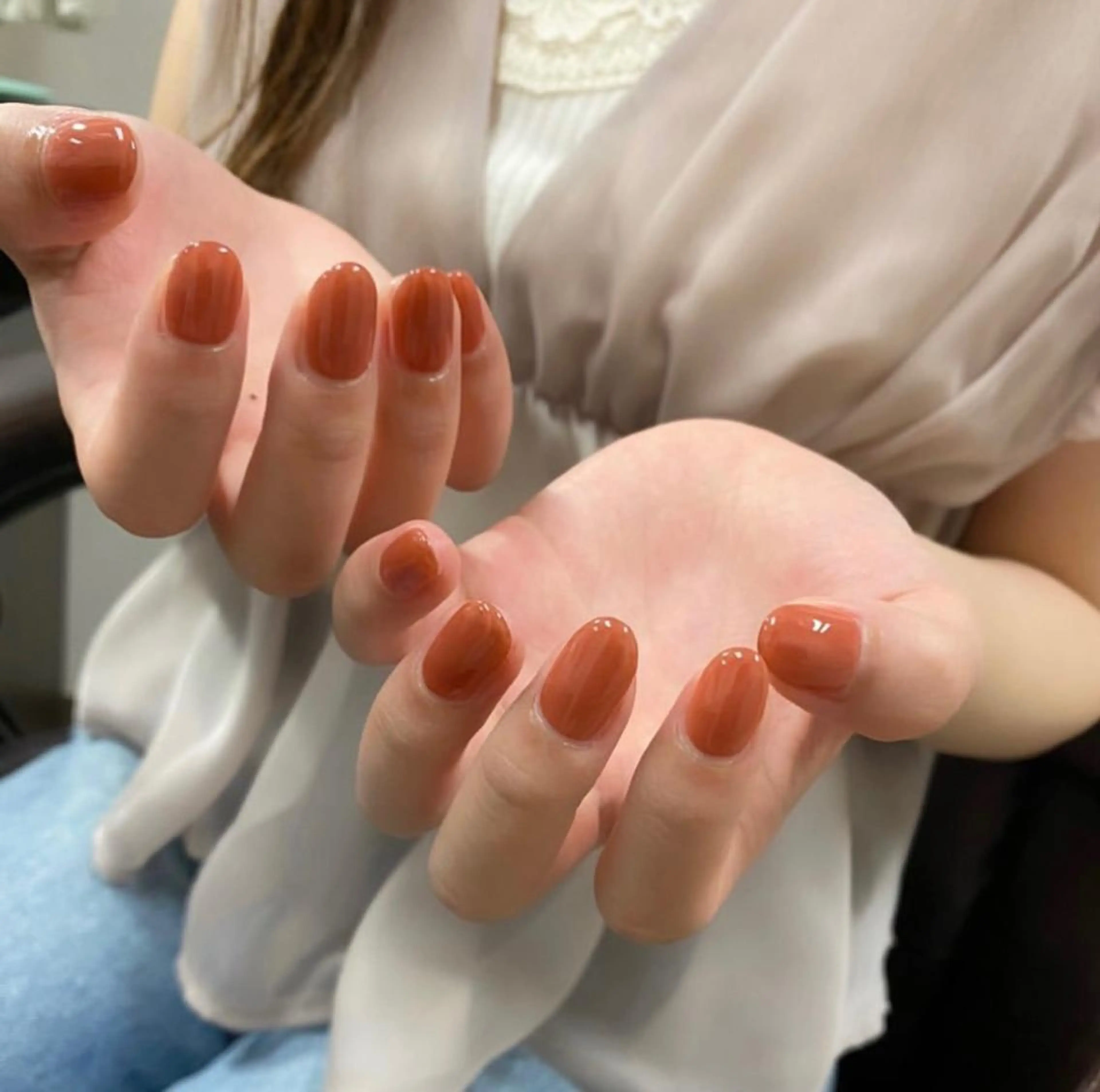 ネイル ワンカラーネイル ハンドネイル ショートネイル. Home sweetのネイルデザイン