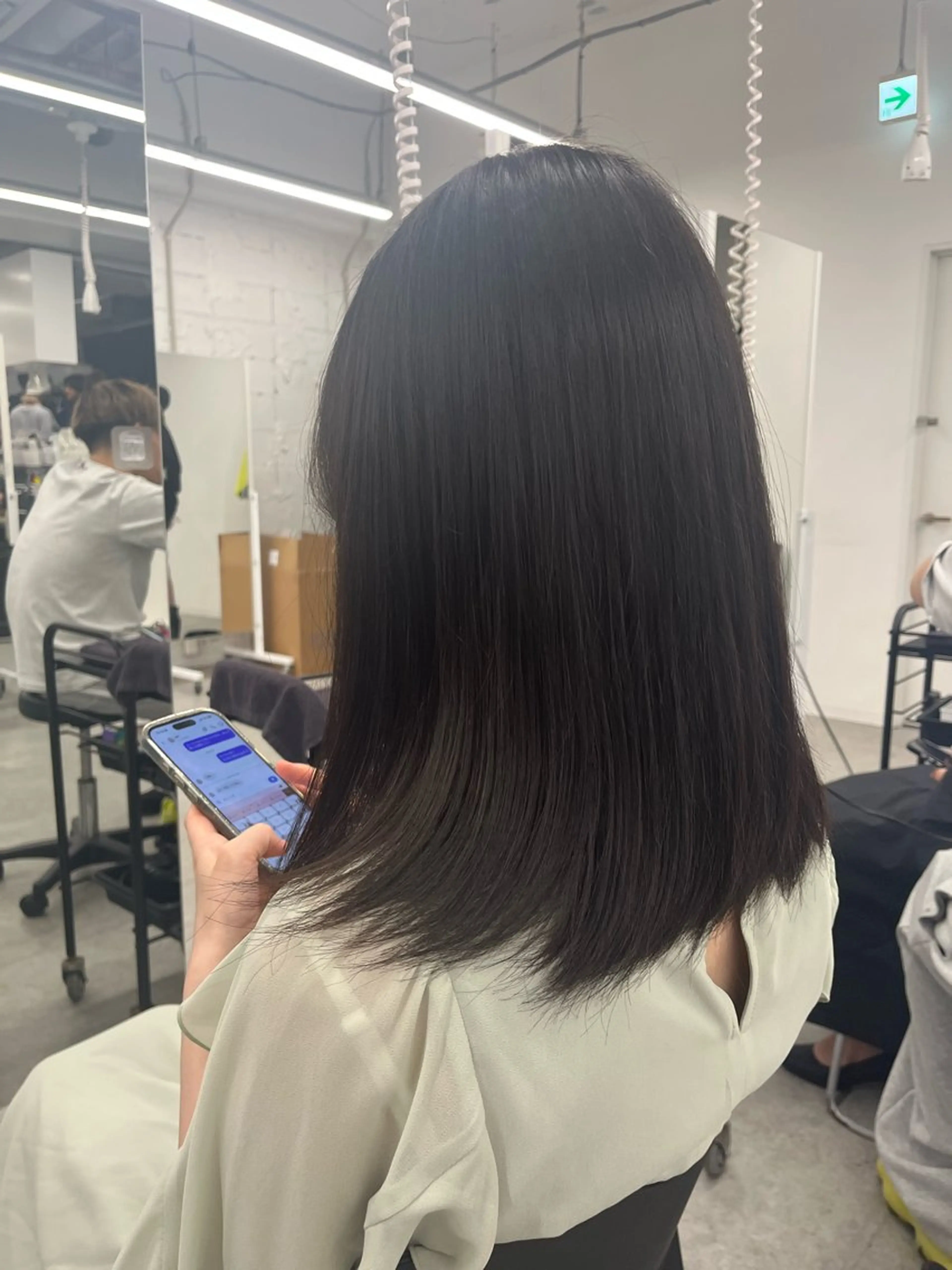 ミディアム カラー グレージュ 髪質改善 トリートメント 赤み消し透明感🩶 銀座Ryota🩶のヘアスタイル