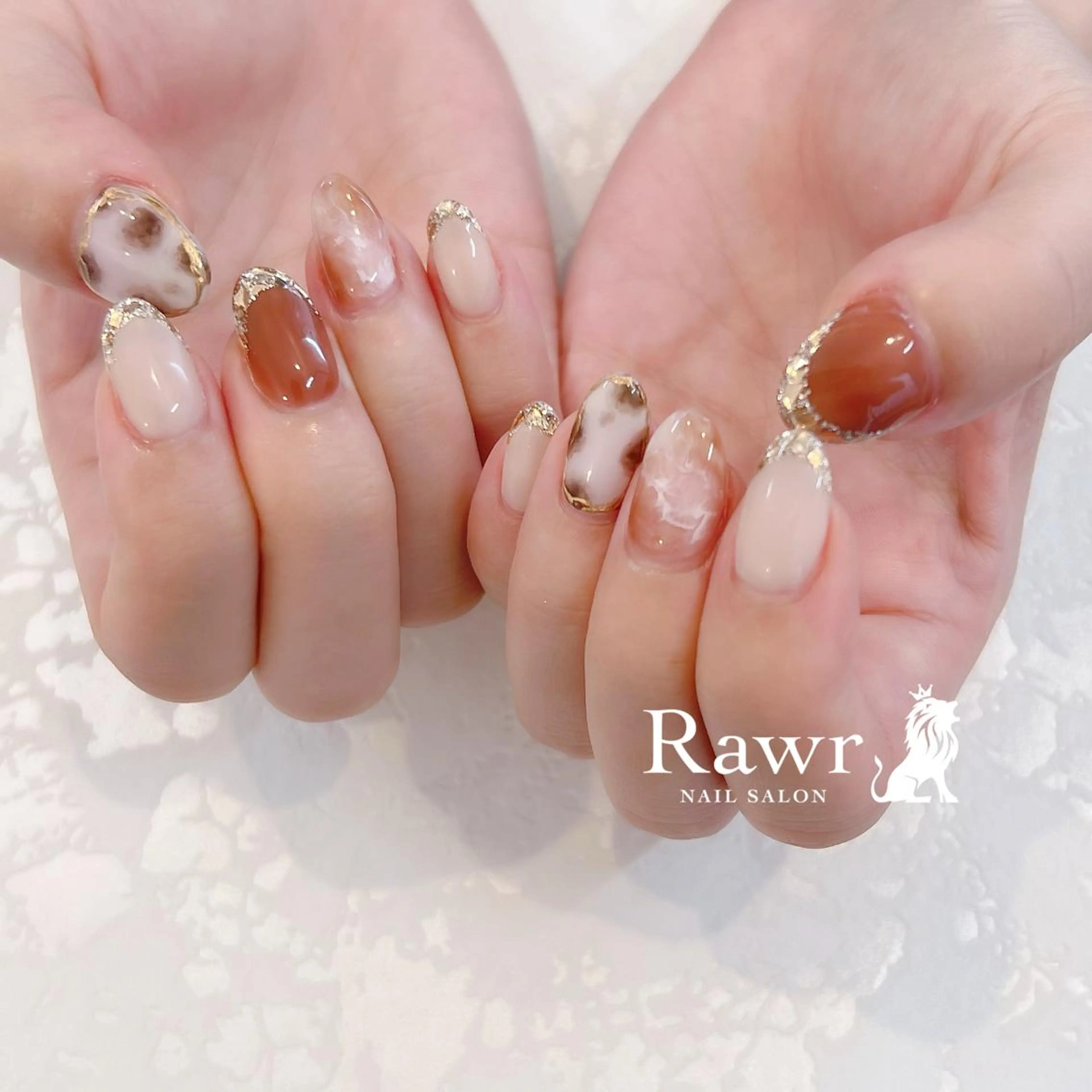 ネイル ハンドネイル Rawr / saoriのネイルデザイン