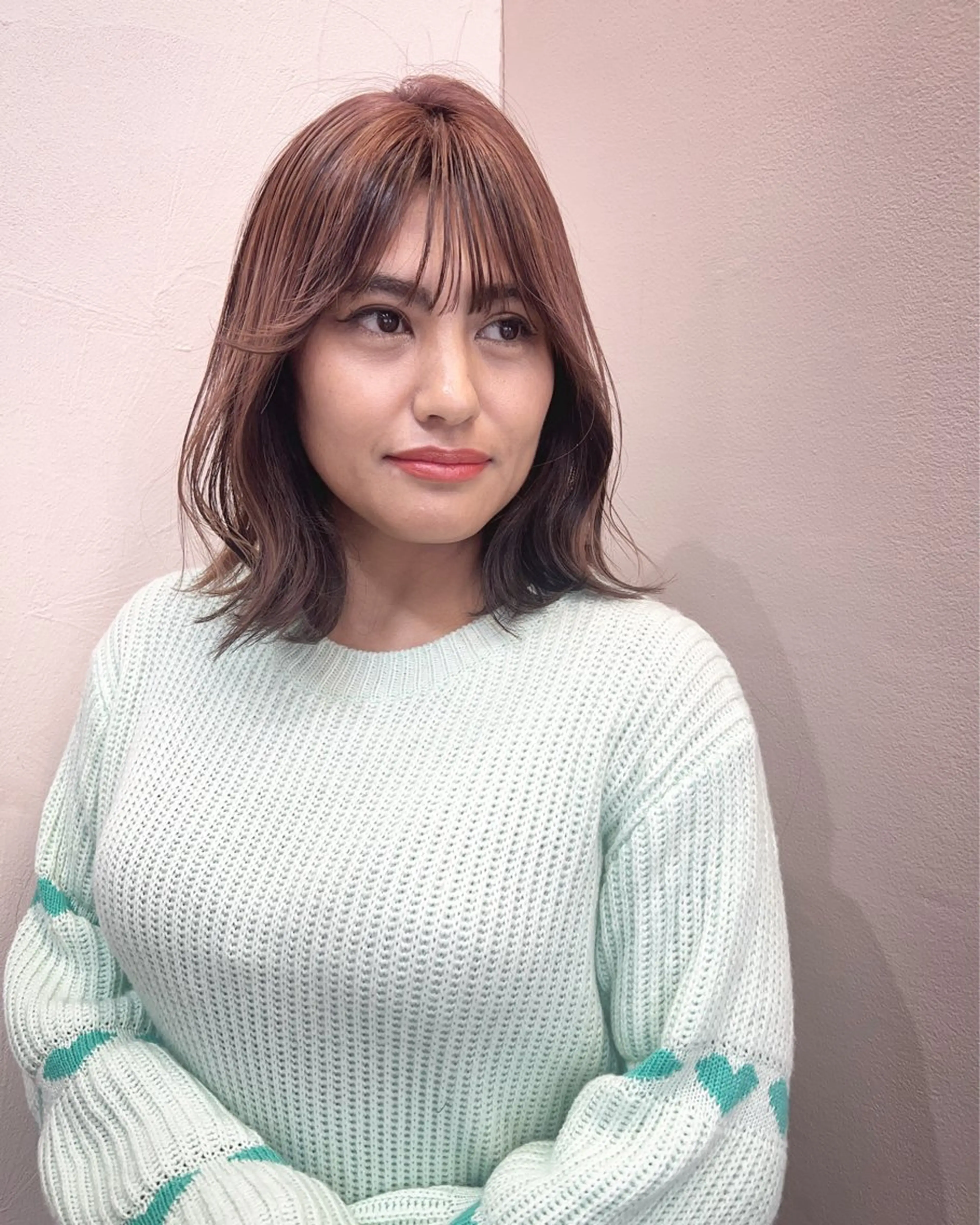 ショート カラー 顔まわりレイヤー レイヤーカット テトネ タカシのヘアスタイル