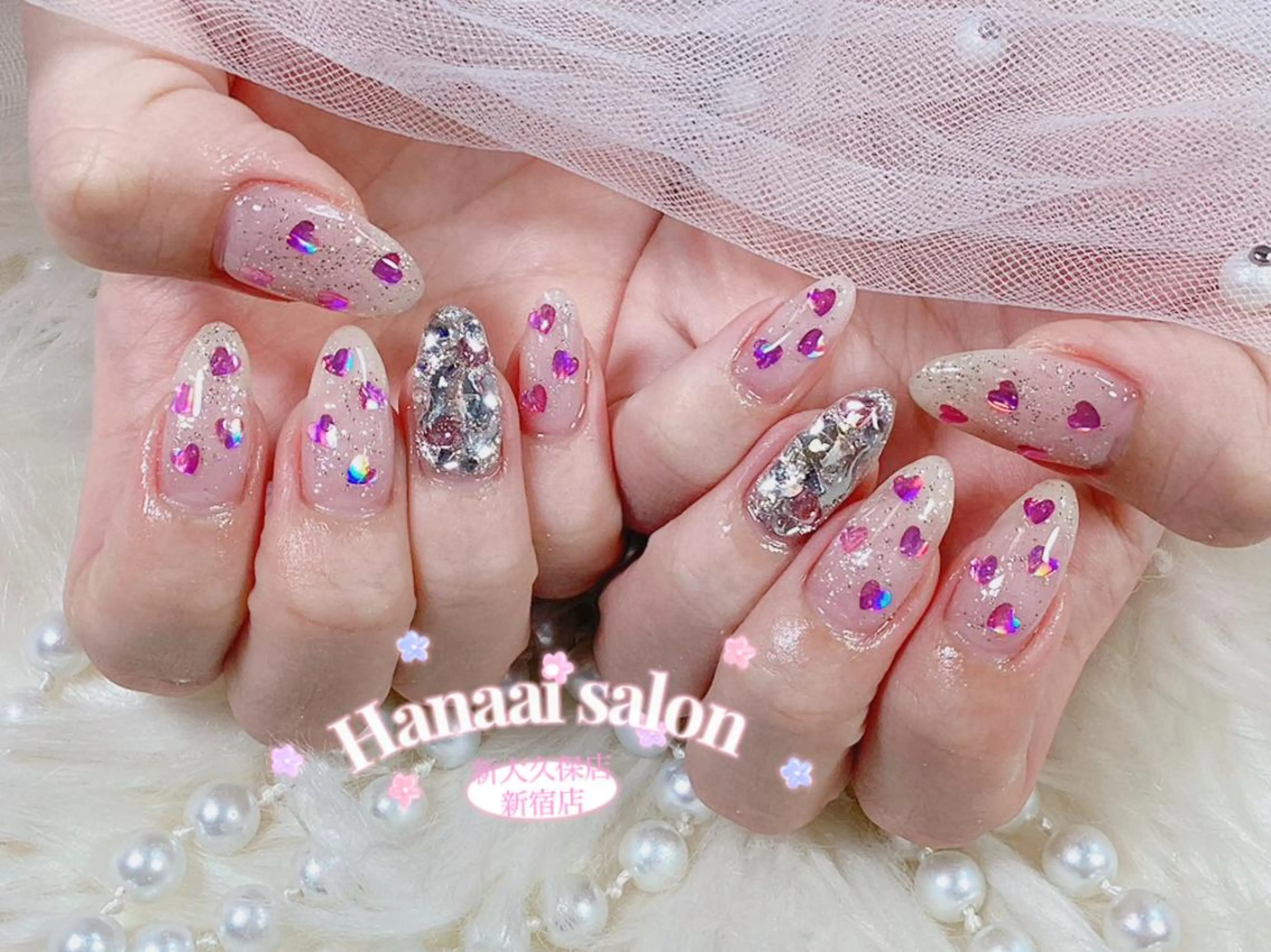 ネイル ハンドネイル Hanaai salon あまねのネイルデザイン