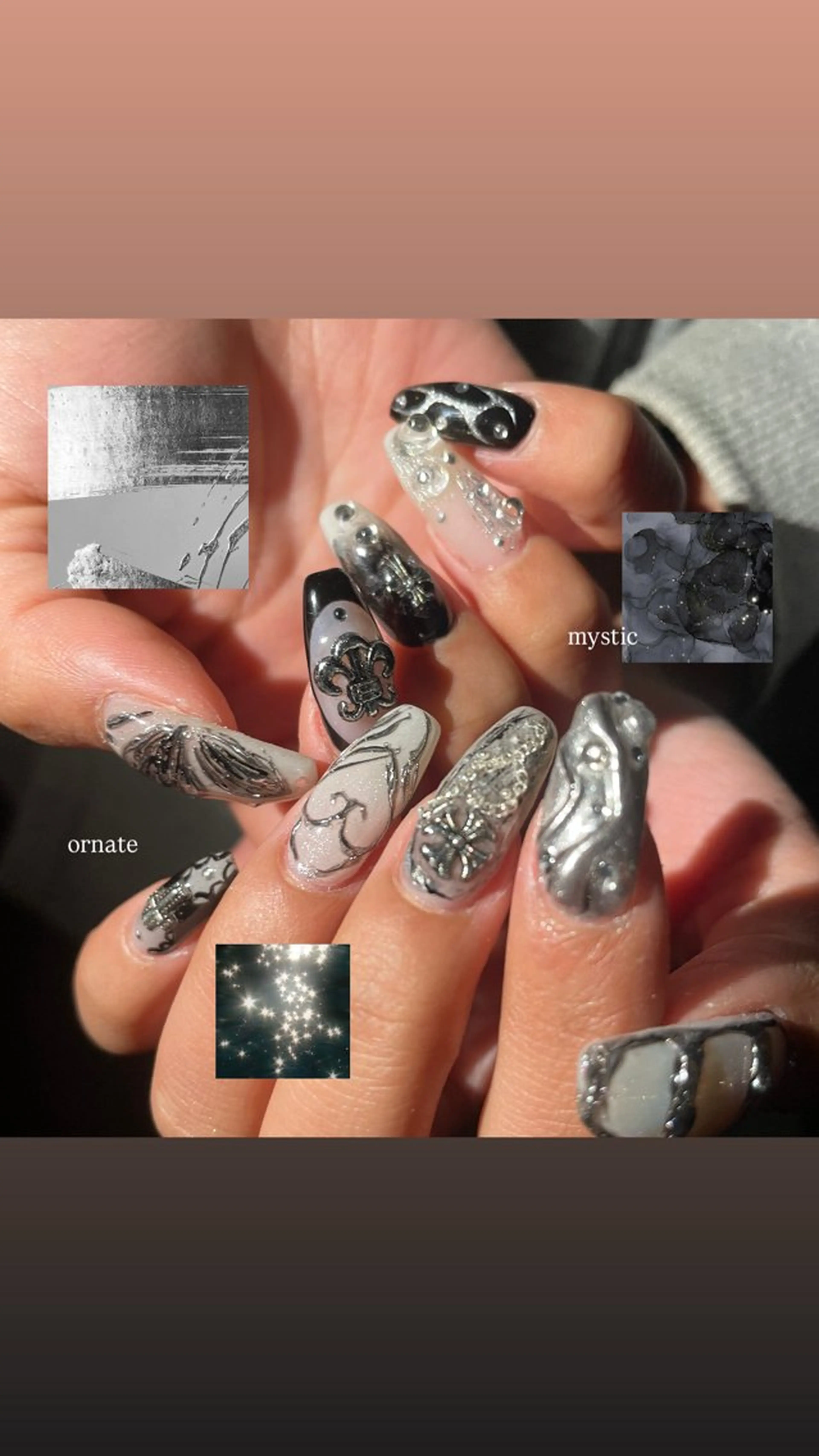 セミロング ハンドネイル oak nail所属・myuone ☆miyuのネイルデザイン