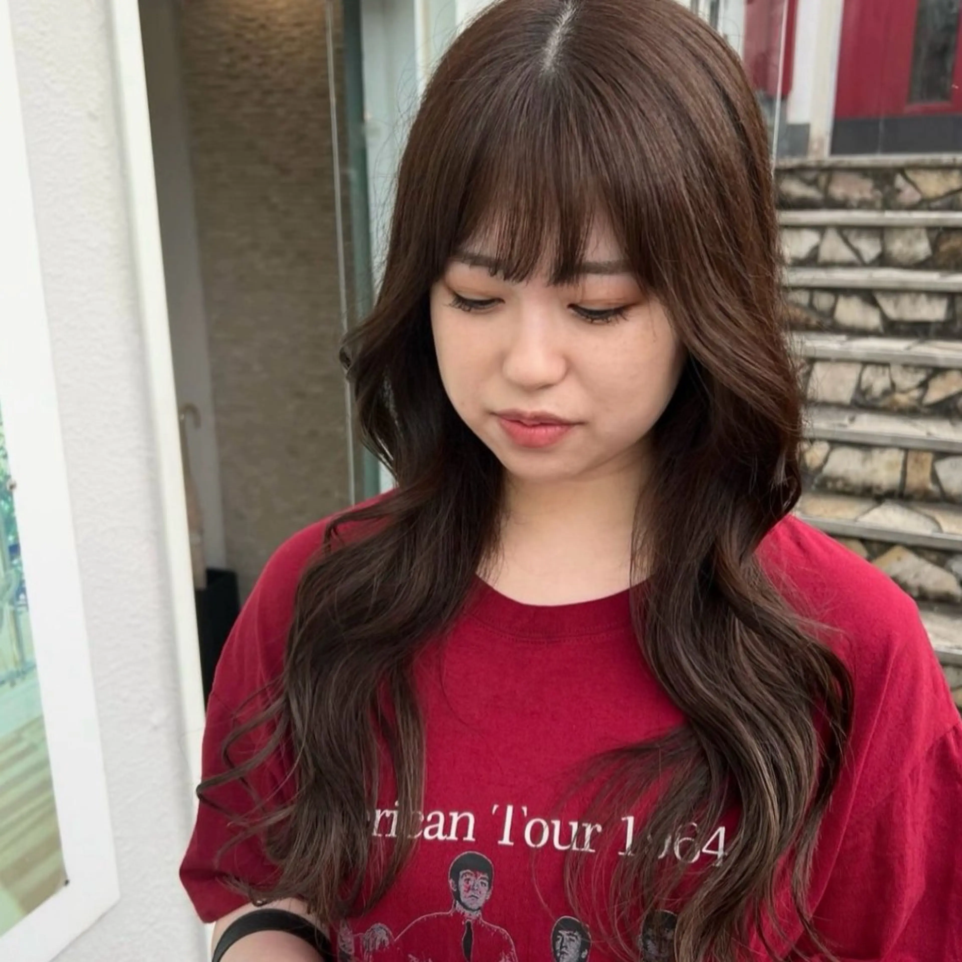 ロング カラー カット ヘアカラー トリートメント 🫧 harunaのヘアスタイル