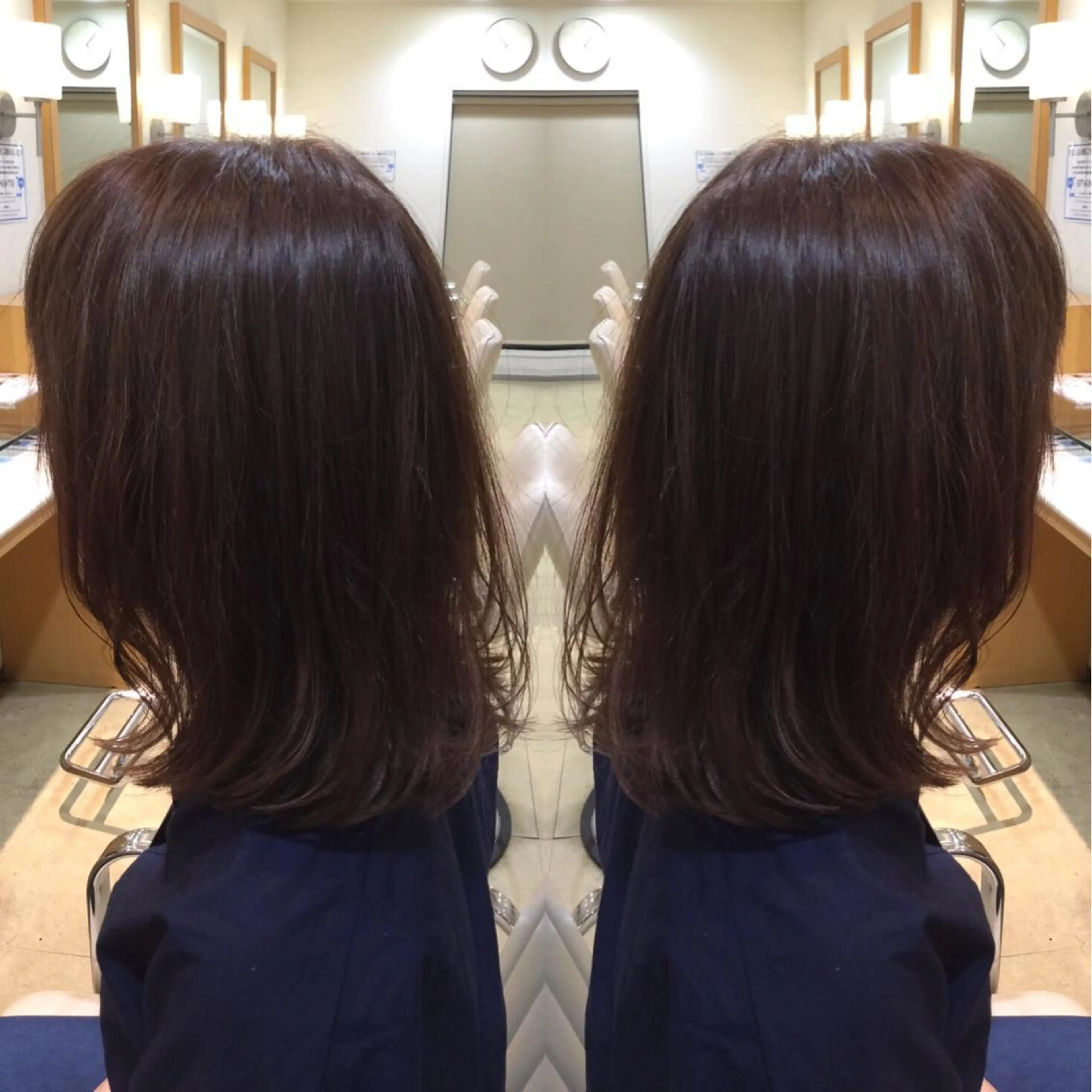 ミディアム カラー 🐝肥田 しょーと🐝のヘアスタイル