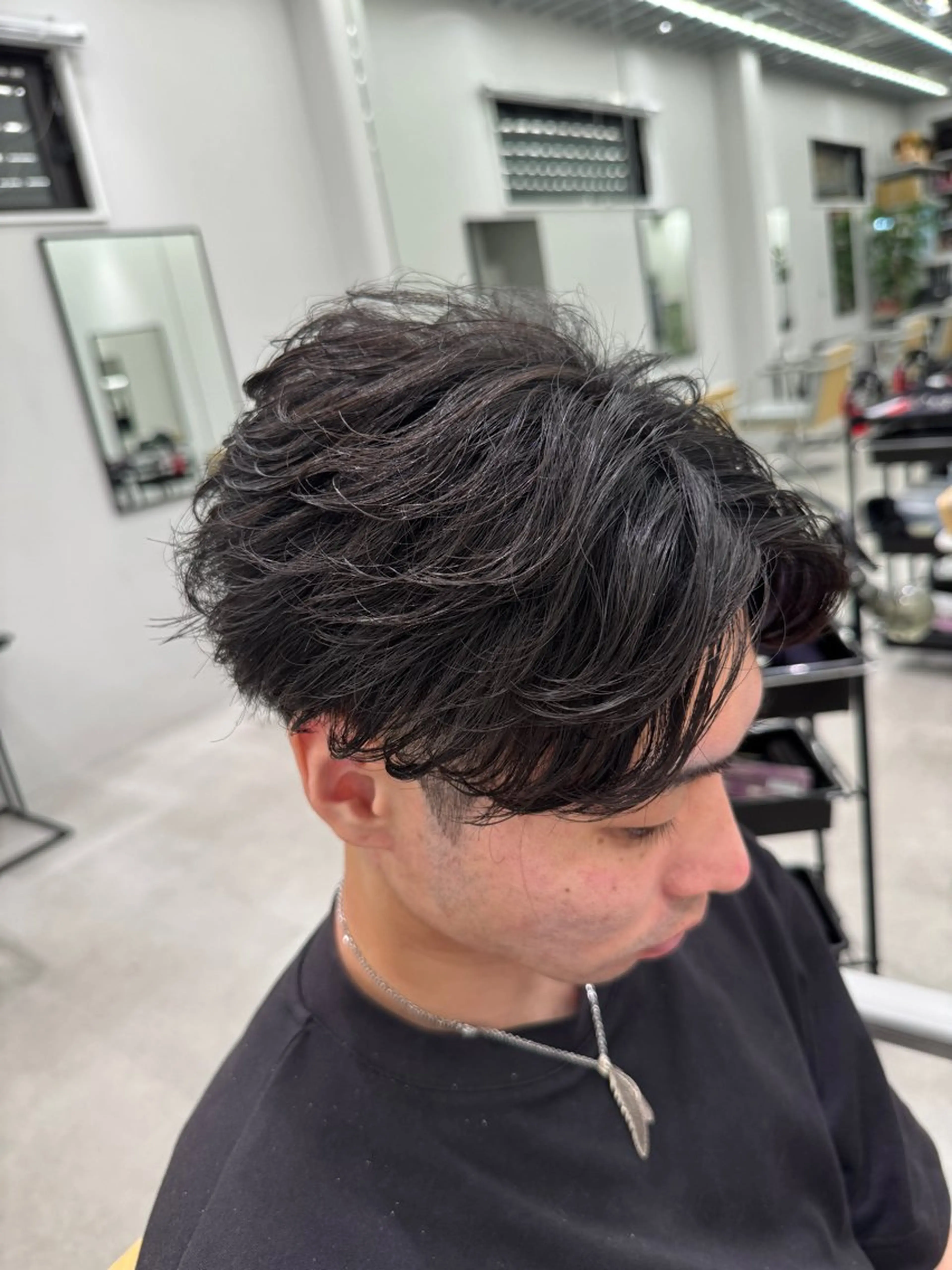 パーマ メンズ カット パーマ Joule 大分メンズのヘアスタイル