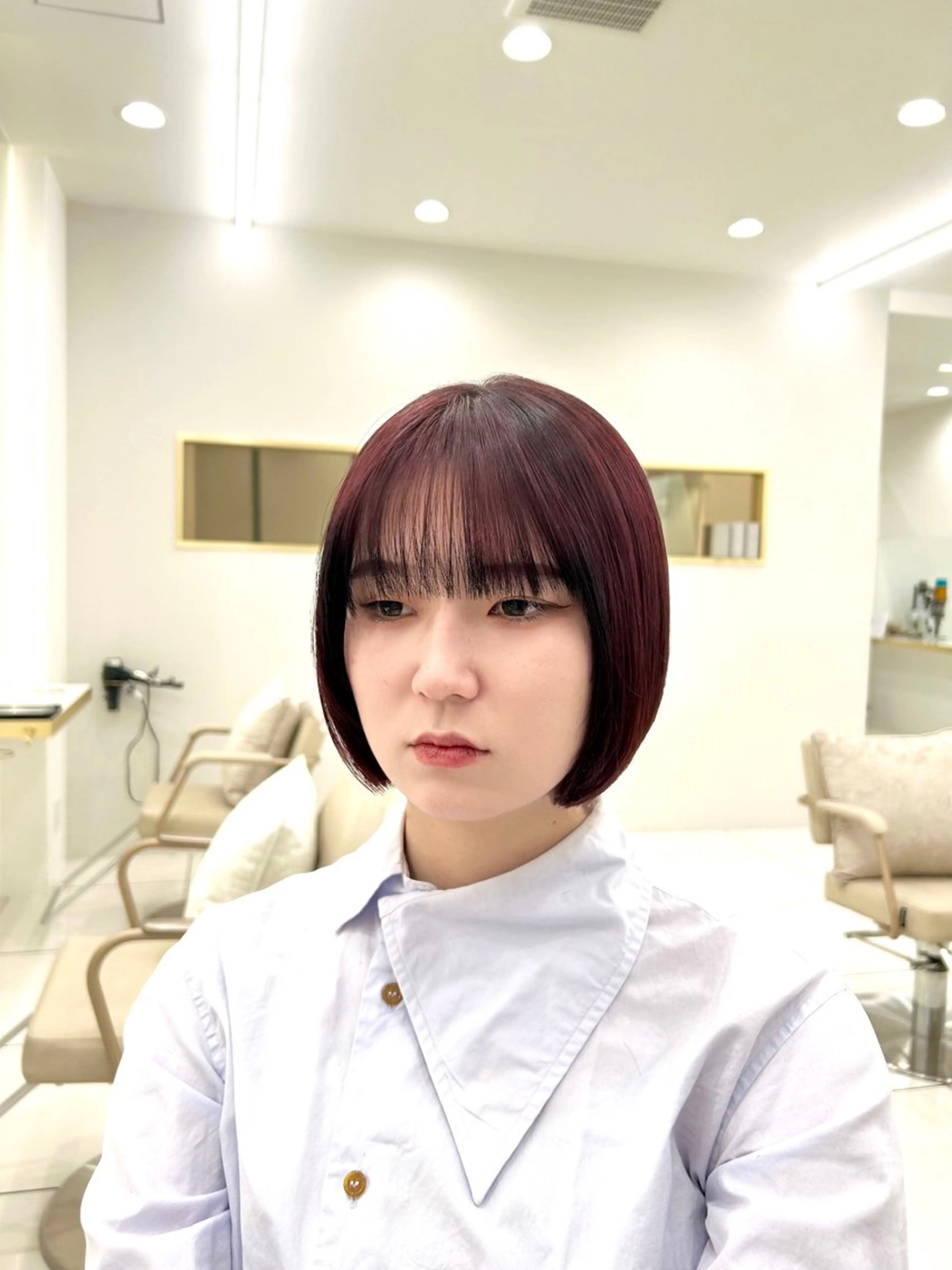 ショート 韓国顔まわり/前髪 /レイヤー/いつきのヘアスタイル