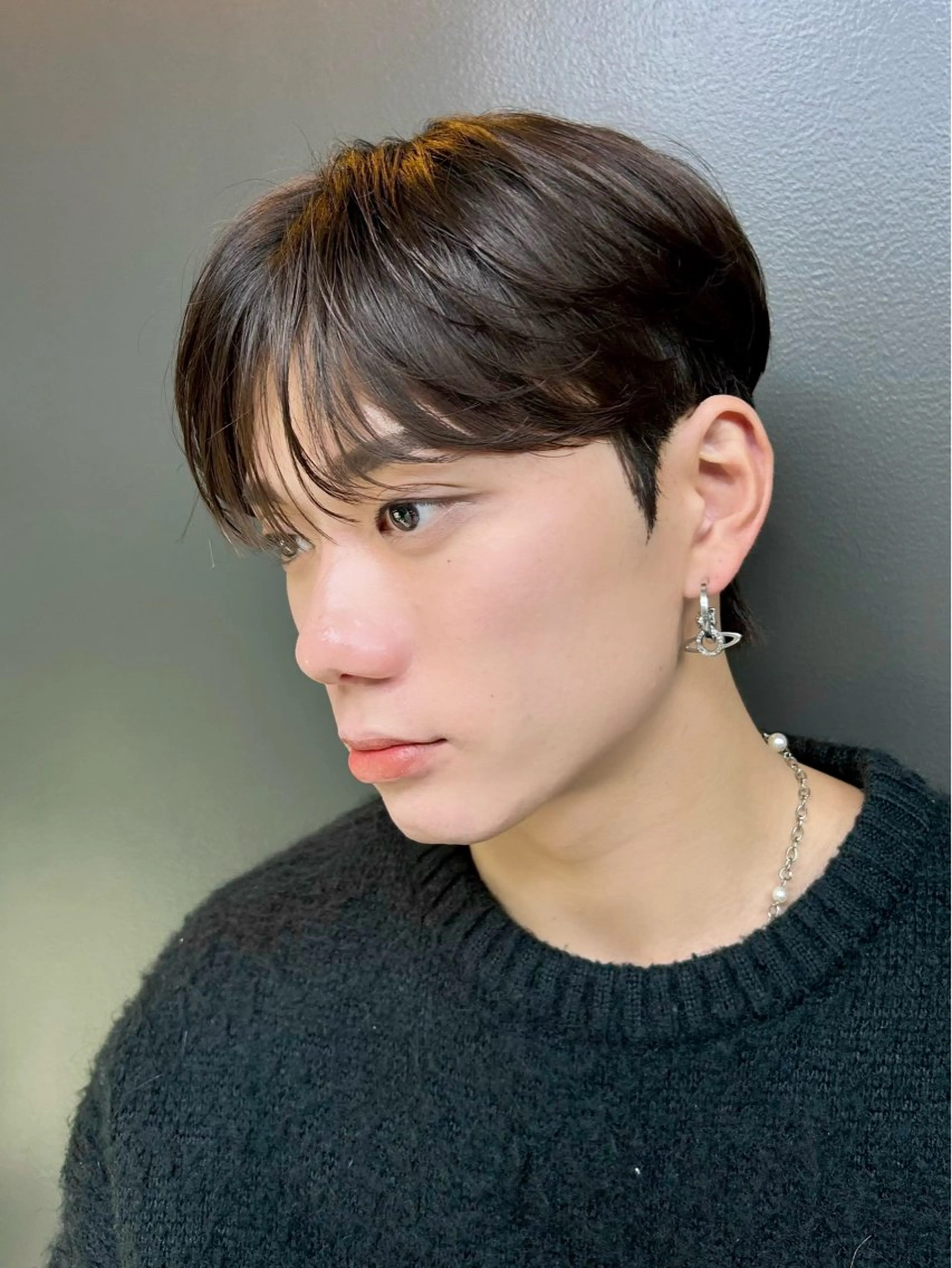 ミディアム メンズ 曲がる縮毛矯正 メンズ特化/鈴木美璃のヘアスタイル