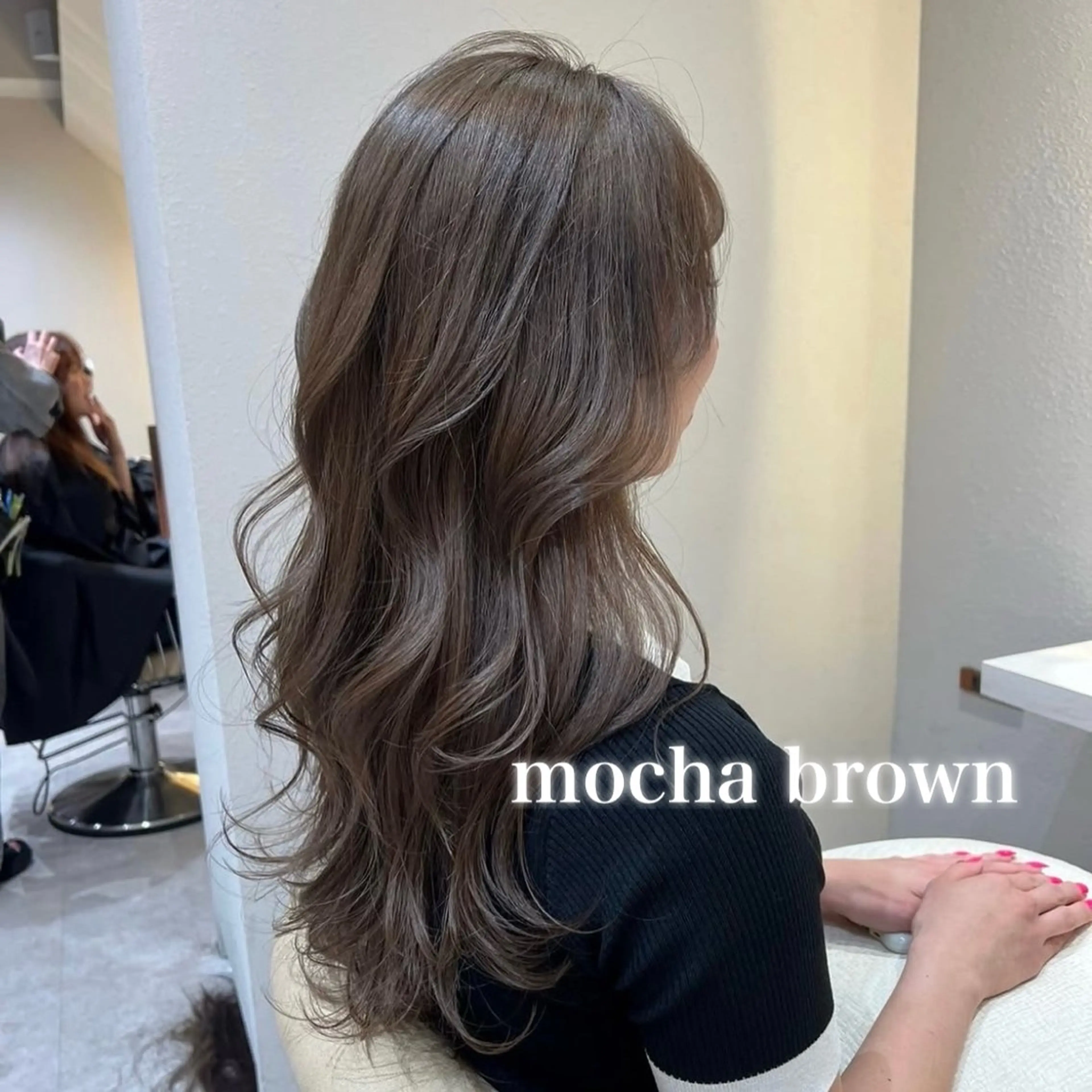 ロング カラー ブリーチ 透明感カラー ブリーチなしカラー カット ヘアカラー 大人ボブ/透明感 カラー/松原和志のヘアスタイル