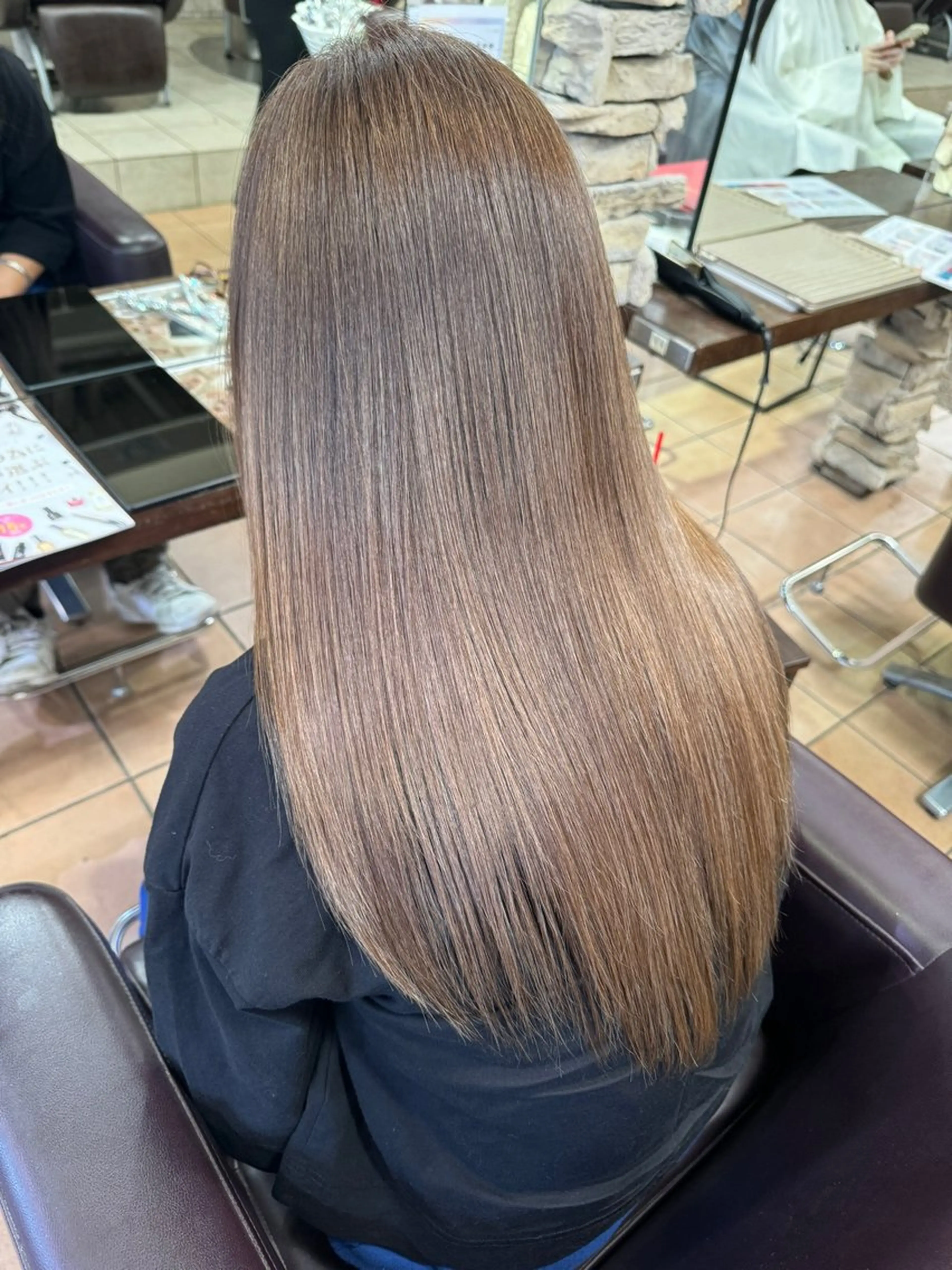 ロング カラー Lee 甲子園のヘアスタイル