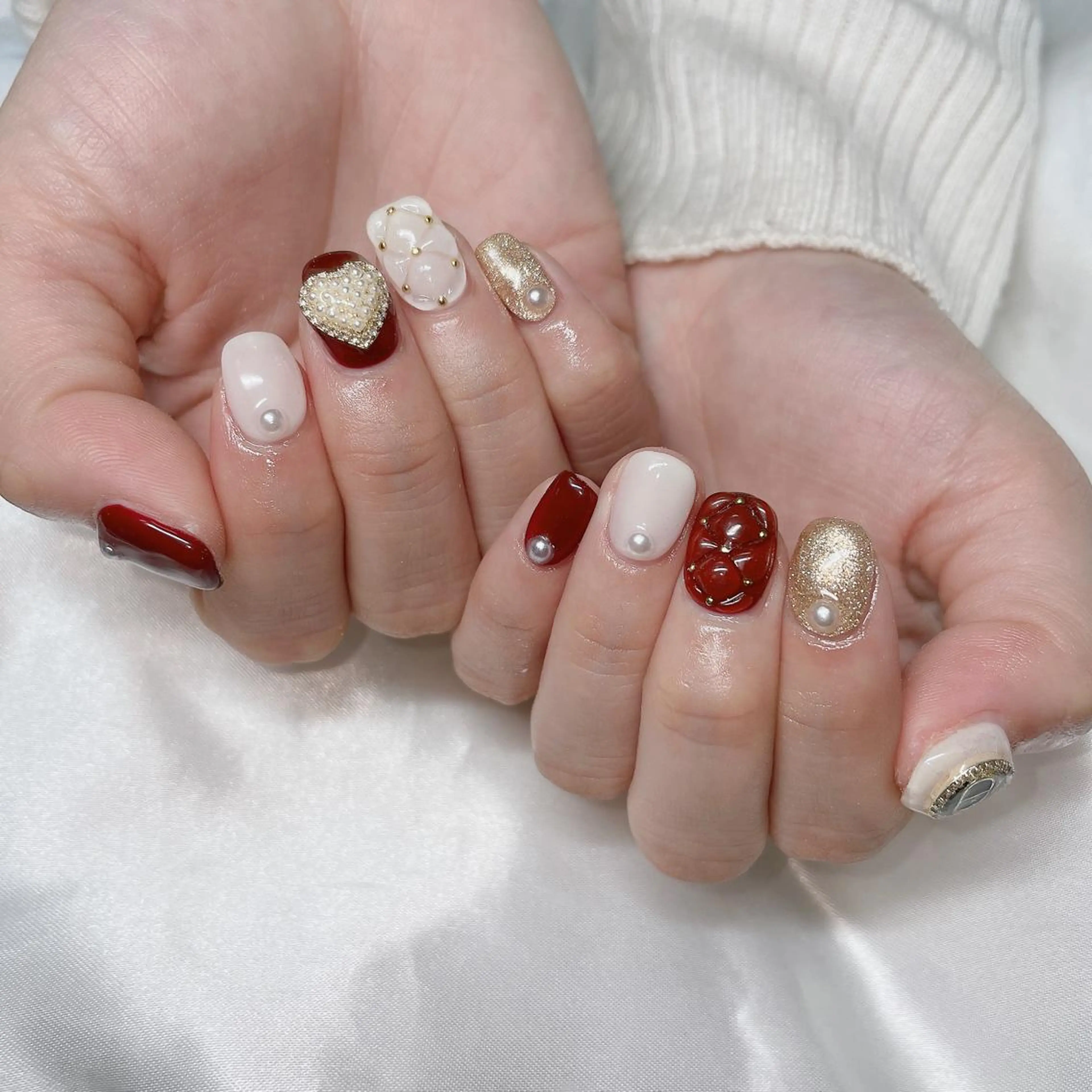 ネイル チークネイル フラッシュネイル フットネイル フレンチネイル キラキラネイル ハンドネイル merci nail所属・merci nailのネイルデザイン