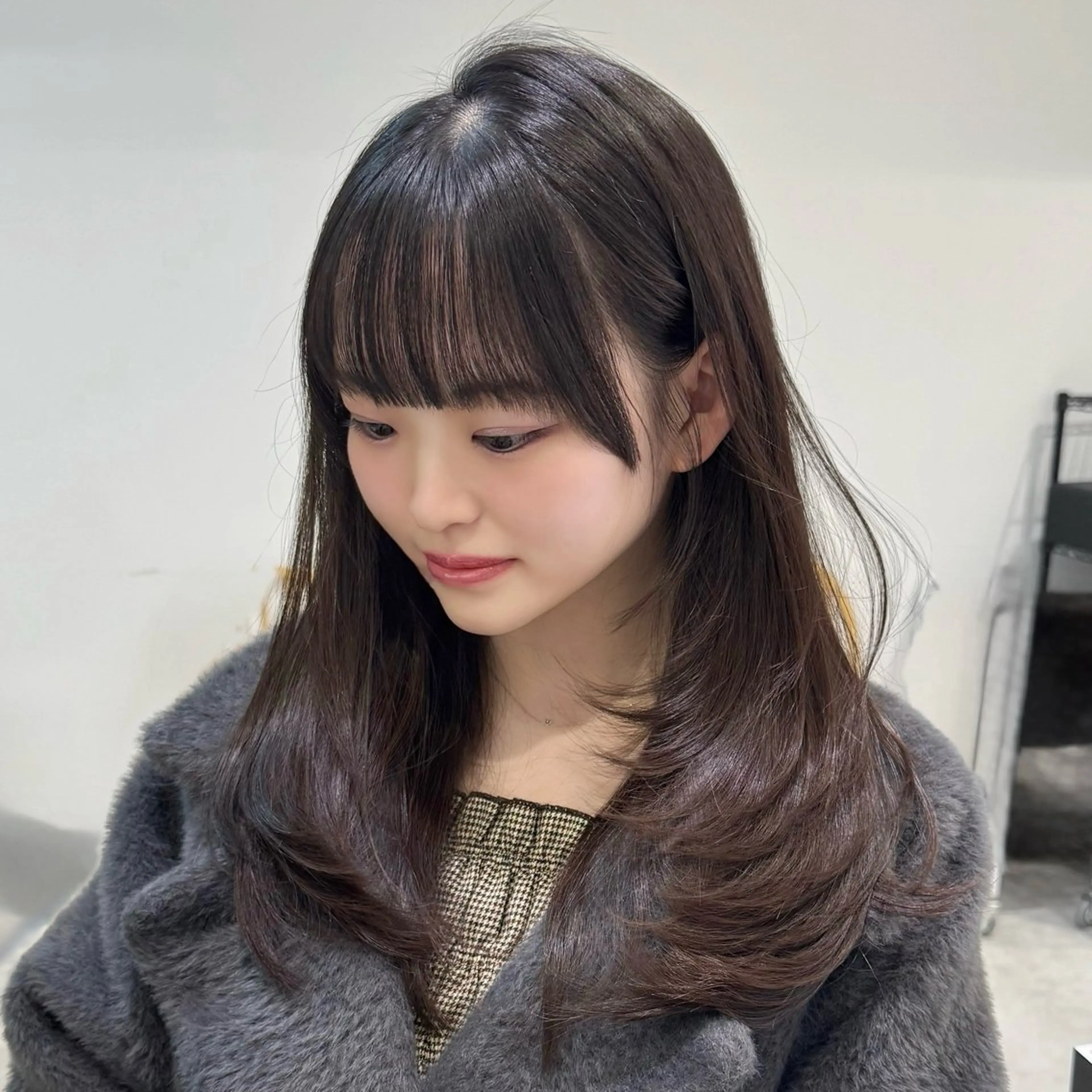 ロング カラー グレージュ レイヤーカット カット ヘアカラー トリートメント GO TODAY 原宿Verno店所属・韓国系支持率No.1 レイヤー特化/きょうのヘアスタイル
