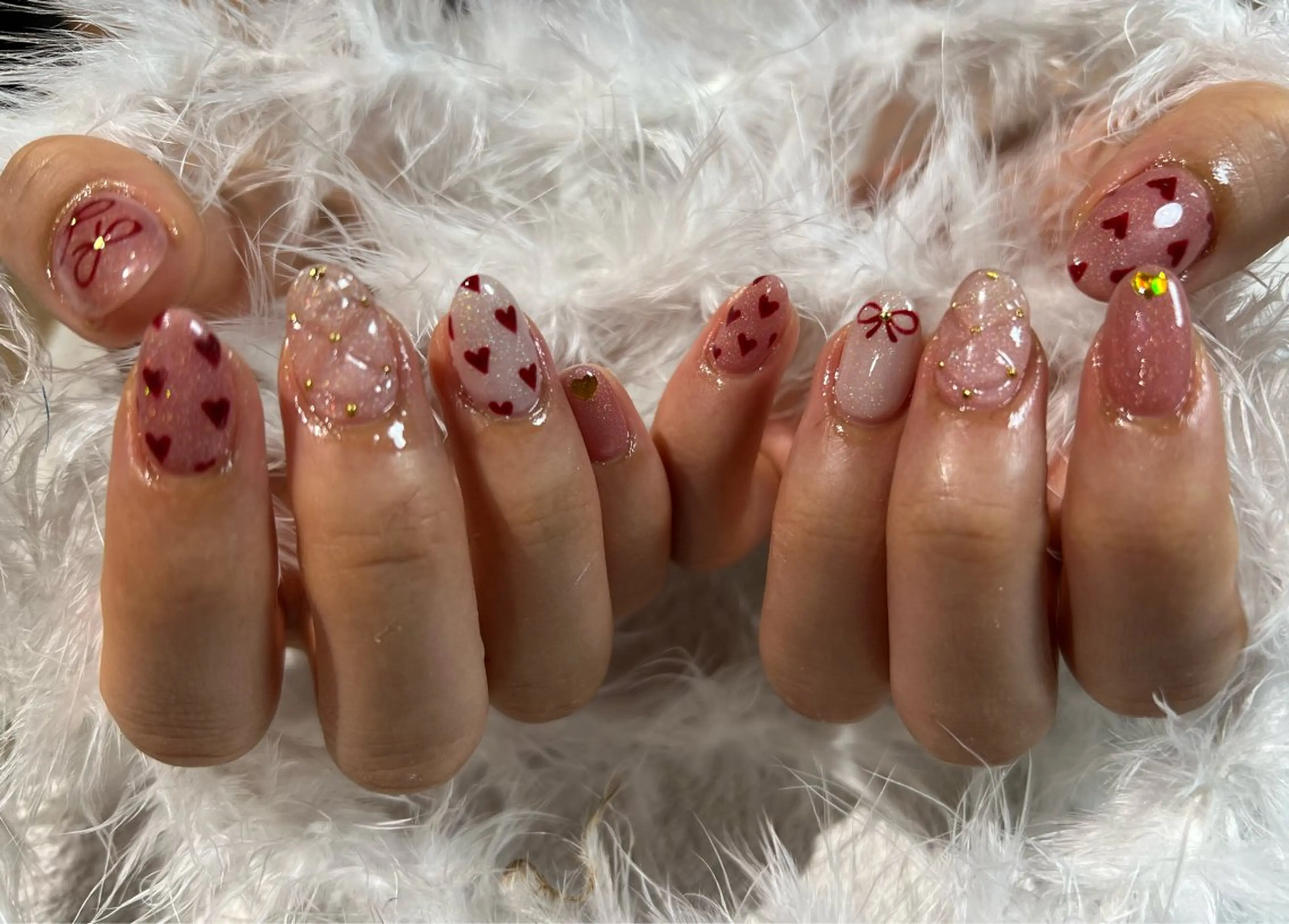 ネイル ジェルネイル パラジェル たまプラーザ ANZUのネイルデザイン