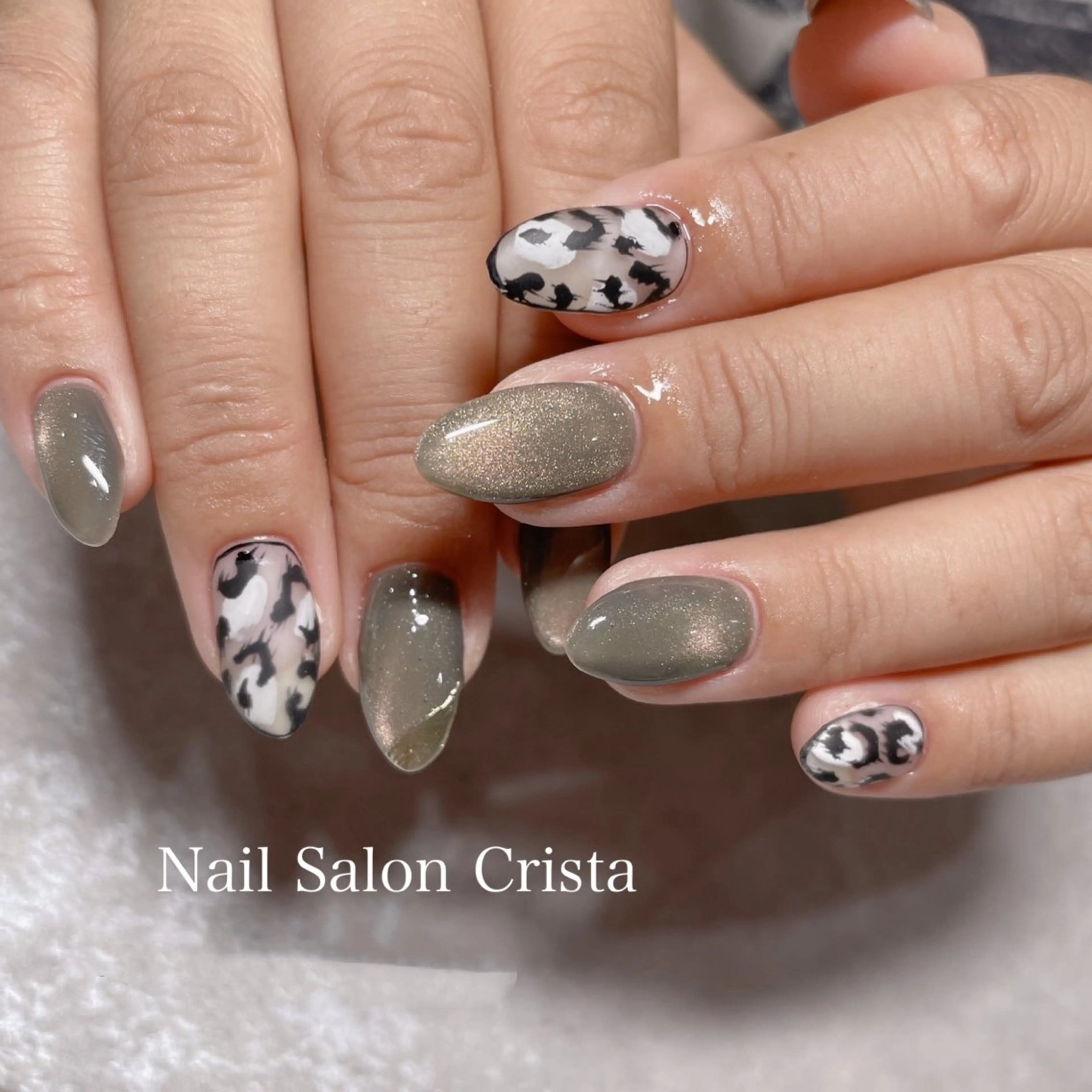 ネイル ジェルネイル マグネットネイル パラジェル CRISTA所属・CRISTA MOMOのネイルデザイン